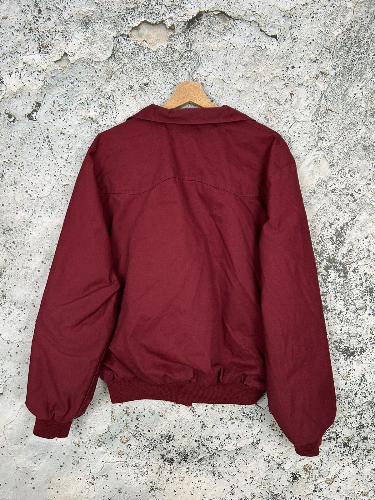Vintage Vintage Burgundy Bomber Jacket Checked 90s Boxy Skate Grunge Size US XL / EU 56 / 4 - 4 Thumbnail