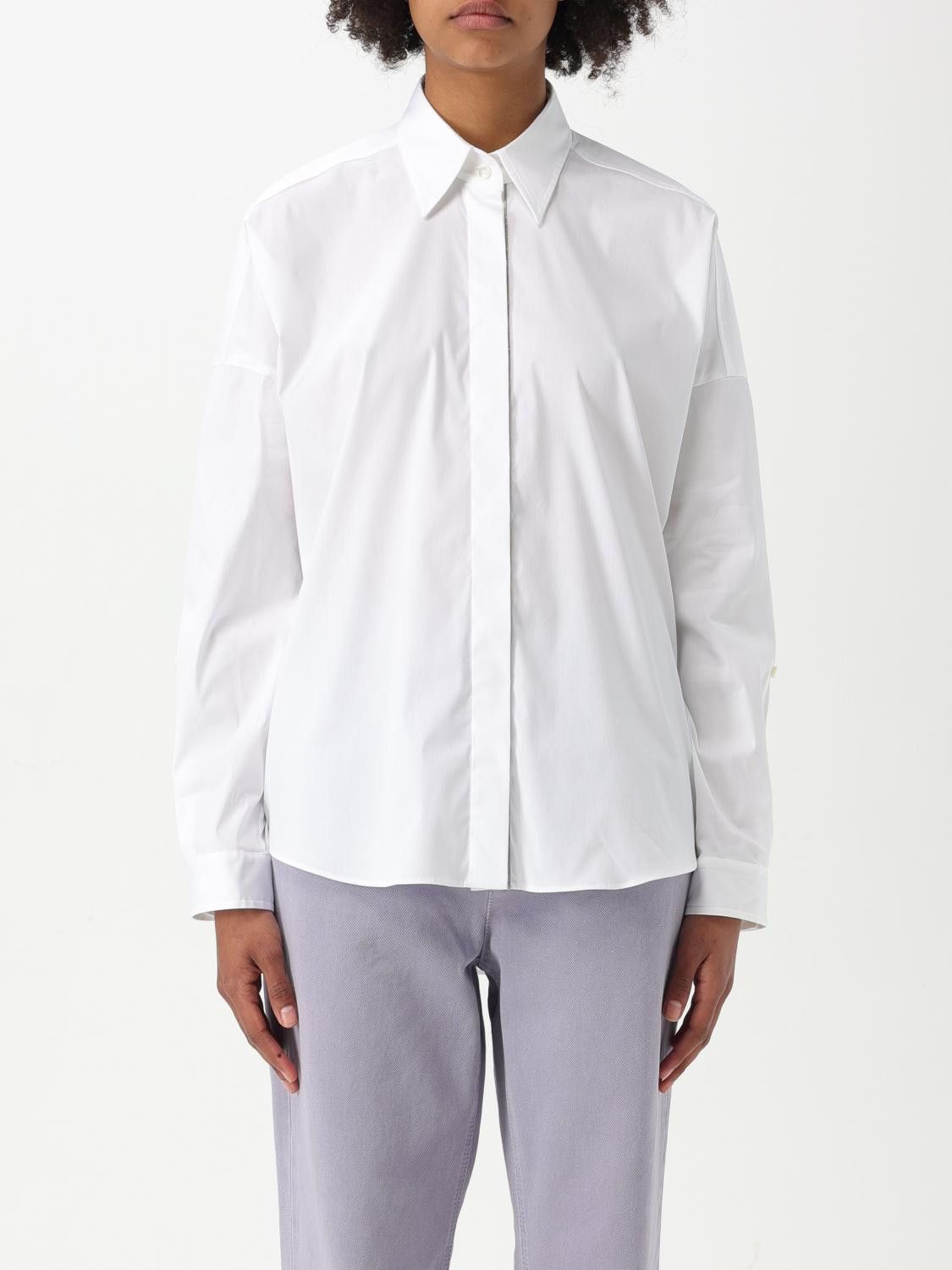 Brunello Cucinelli Brunello Cucinelli Shirt Woman White Size XS / US 0-2 / IT 36-38 - 1 Thumbnail