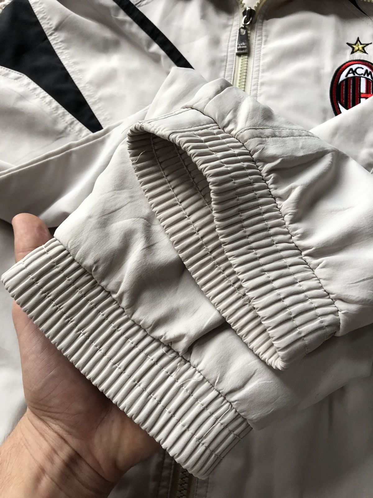 90s Vintage Adidas AC Milan Opel Top Zip Up Jacket