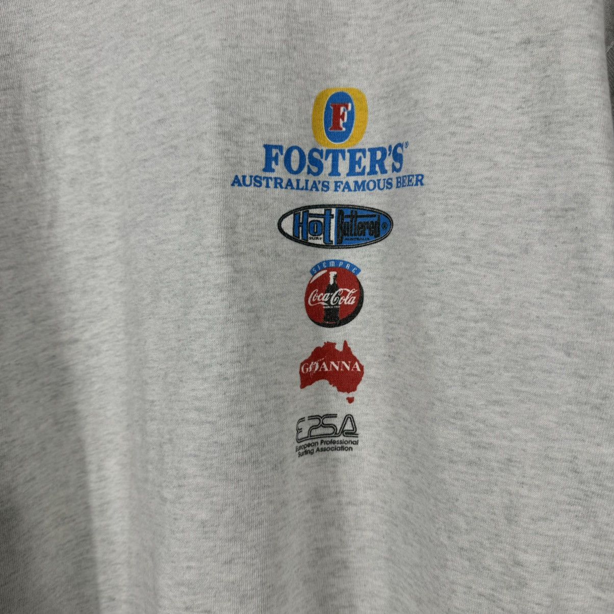 Vintage Vintage 1998 Europe Surf Championship Fosters Goanna T-shirt Size US XL / EU 56 / 4 - 6 Thumbnail