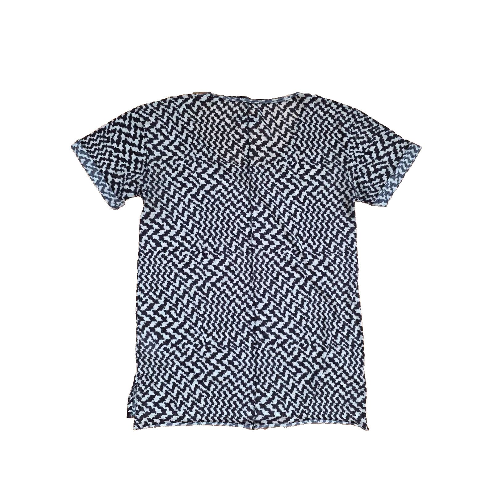 Rag & Bone Rag & Bone Womens Black-White Crew Neck Cotton XS A001664 Size XS / US 0-2 / IT 36-38 - 8 Thumbnail