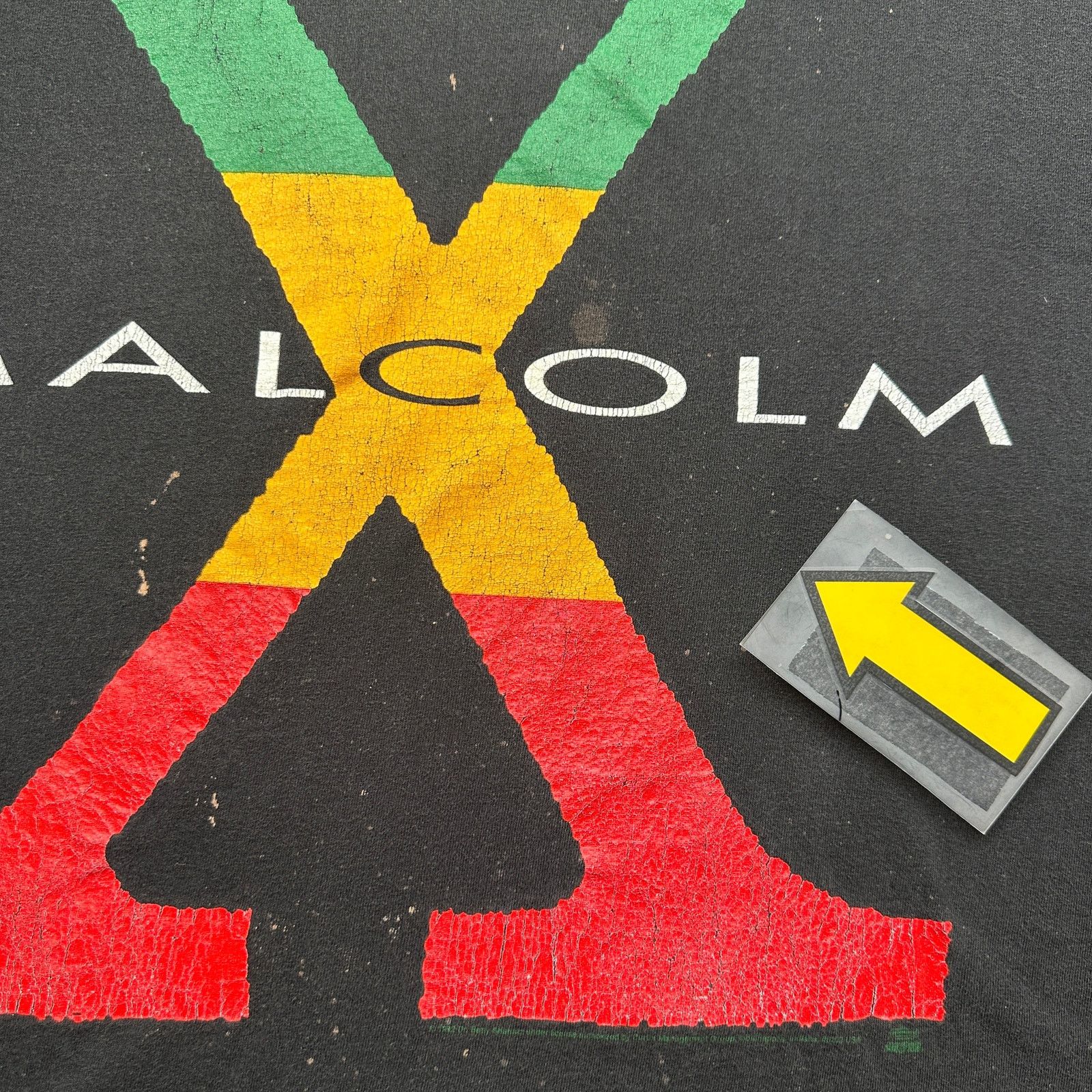 Hanes Vintage 1992 Malcolm X Spike Lee Movie Film T-Shire Mens XL Size US XL / EU 56 / 4 - 12 Thumbnail