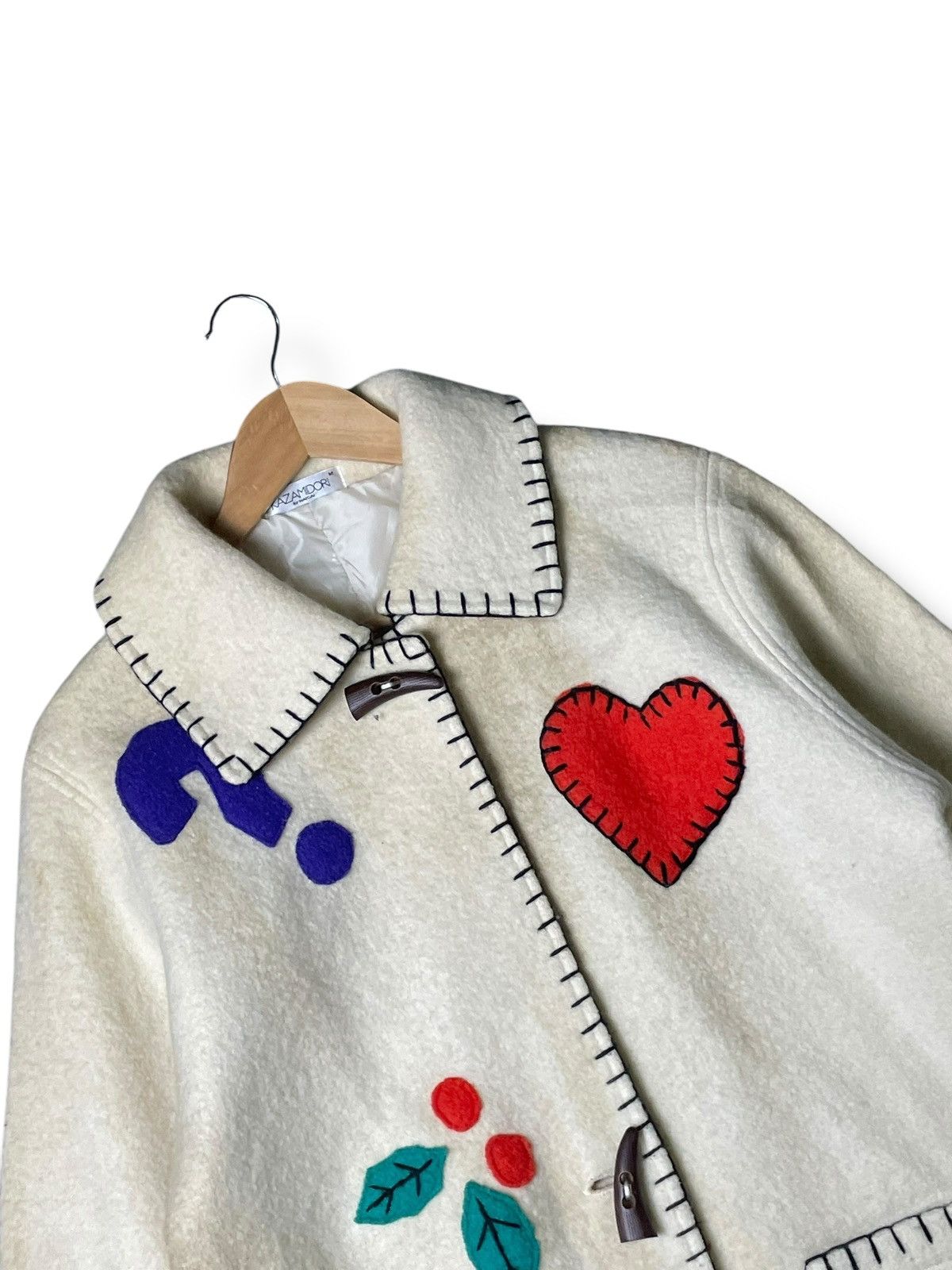 Japanese Brand × Vintage Kazamidori by Nancai Patchwork Wool Jacket (60) Size US M / EU 48-50 / 2 - 3 Thumbnail