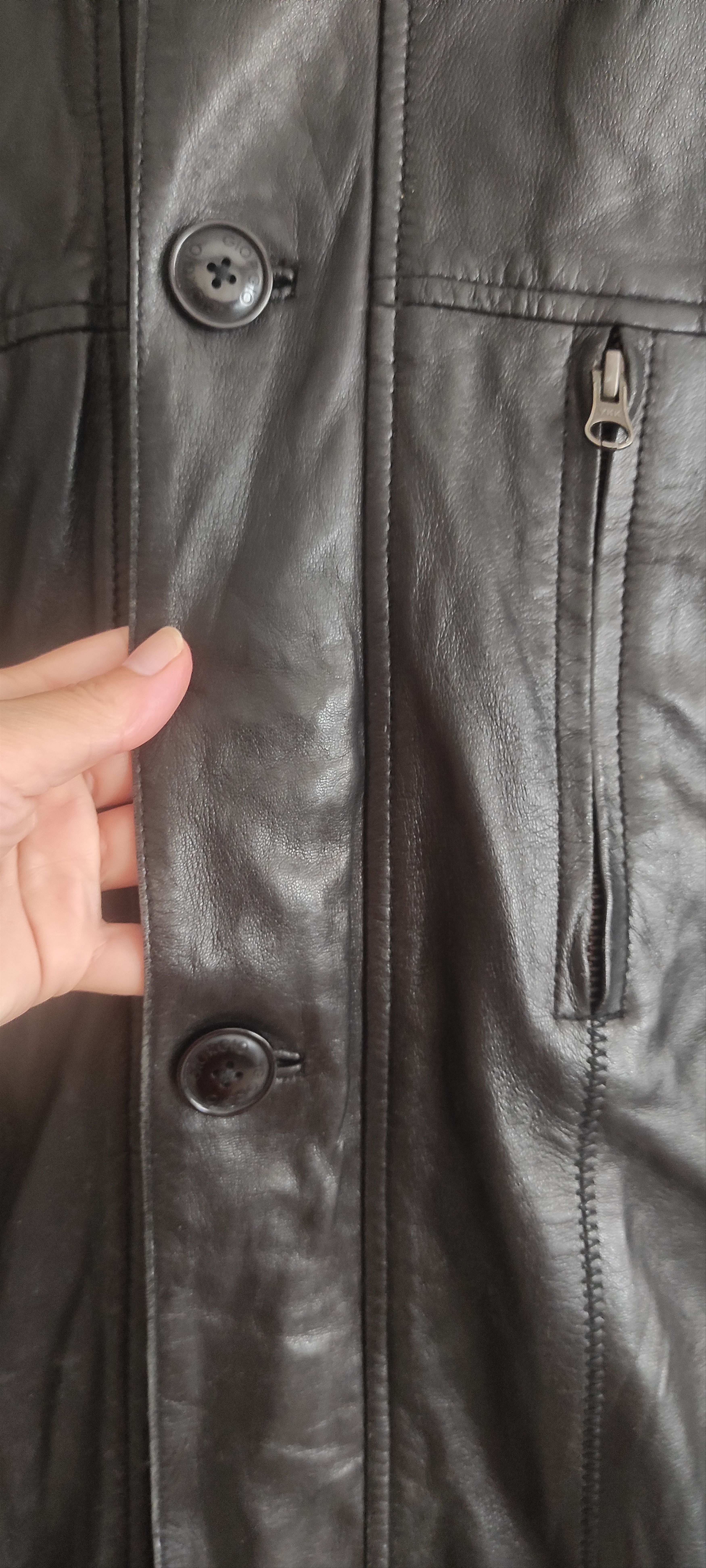 Genuine Leather Giorgio Paris Lamp Skin Soft Leather Moto Jacket Size L Size US L / EU 52-54 / 3 - 4 Thumbnail