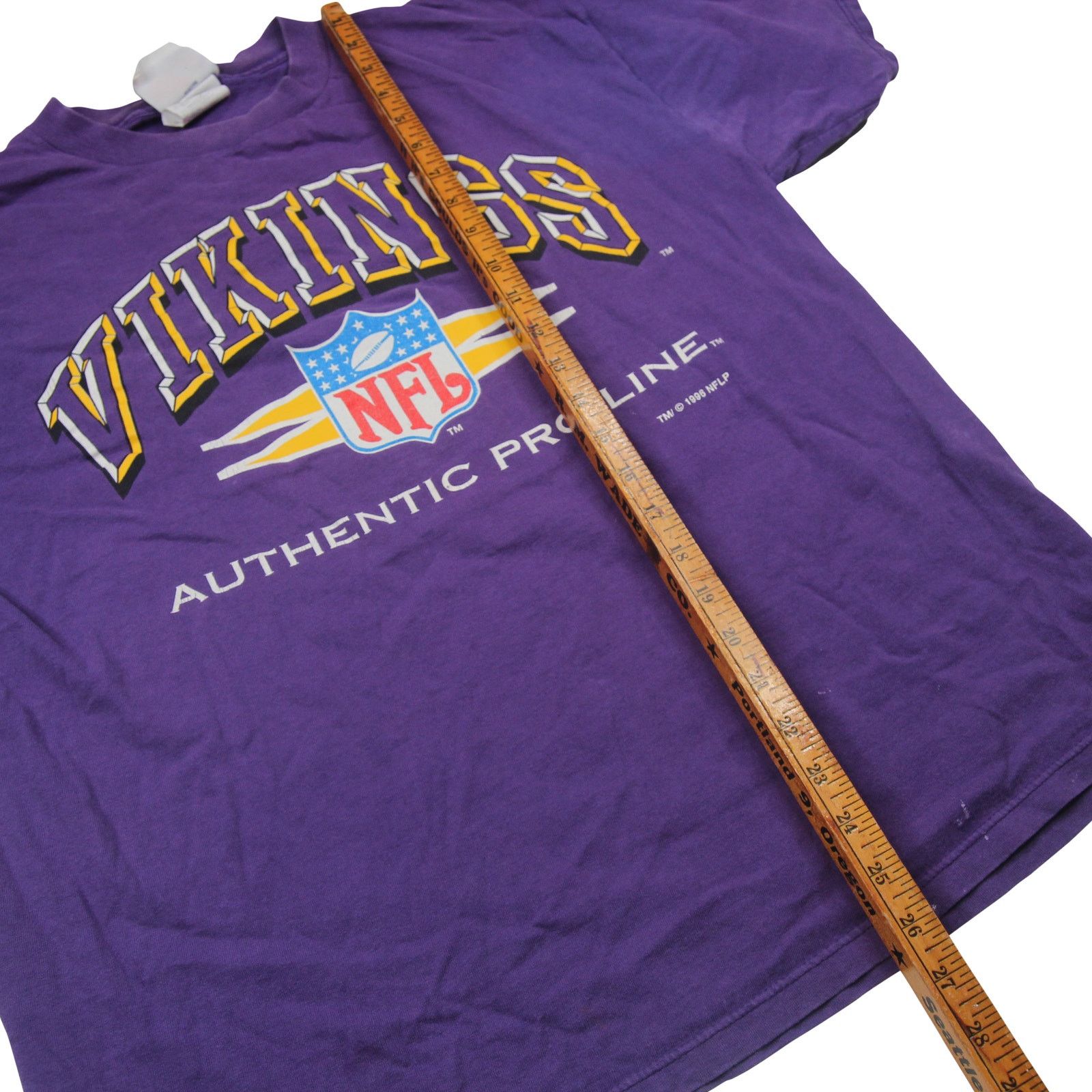Logo Athletic × NFL × Vintage Vintage 1996 Logo Athletics Minnesota Vikings Graphic T Shir Size US L / EU 52-54 / 3 - 7 Thumbnail