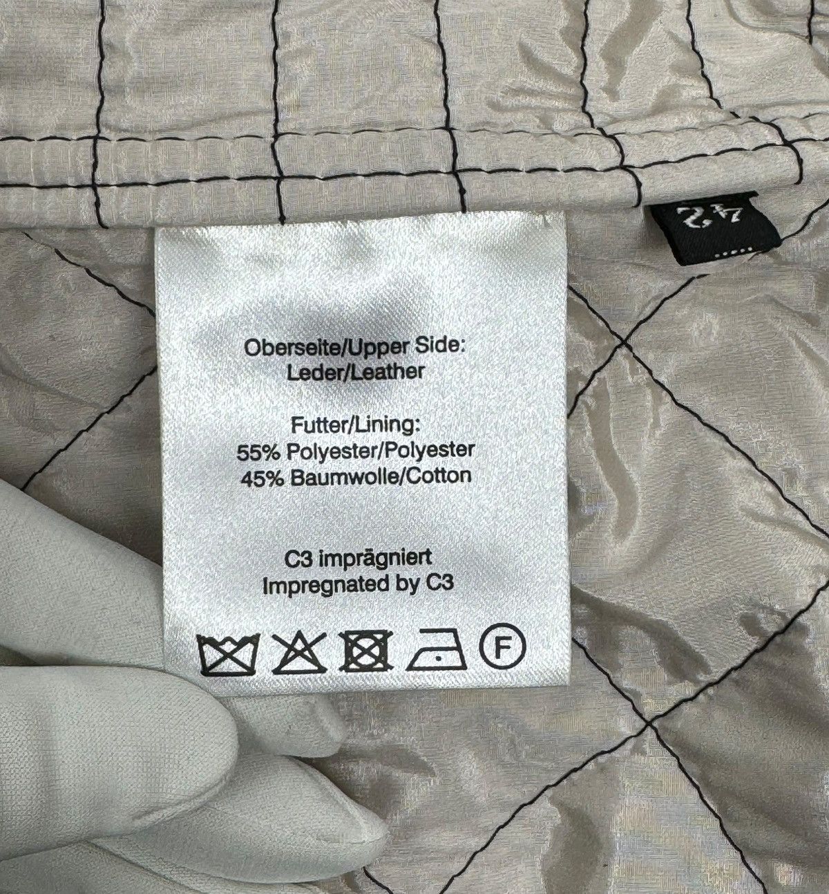 Designer Werner Christ Genuine Leather Quilted Jacket Women size 42 Size M / US 6-8 / IT 42-44 - 19 Thumbnail