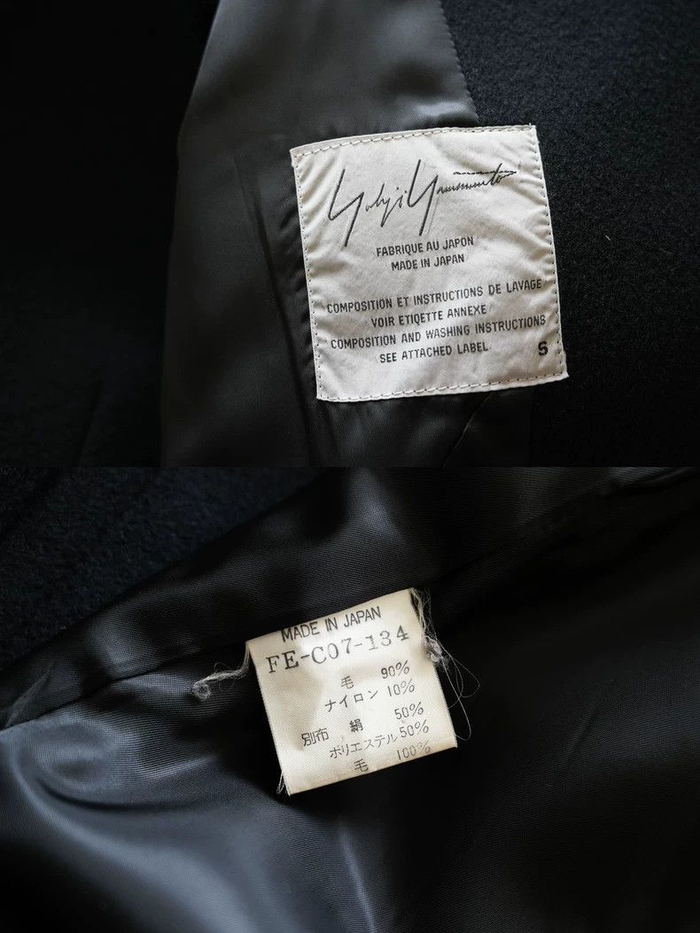 Yohji Yamamoto Yohji Yamamoto95AW Show Cut Raw Edge Coat 2503-Nextarrow Size US S / EU 44-46 / 1 - 8 Thumbnail