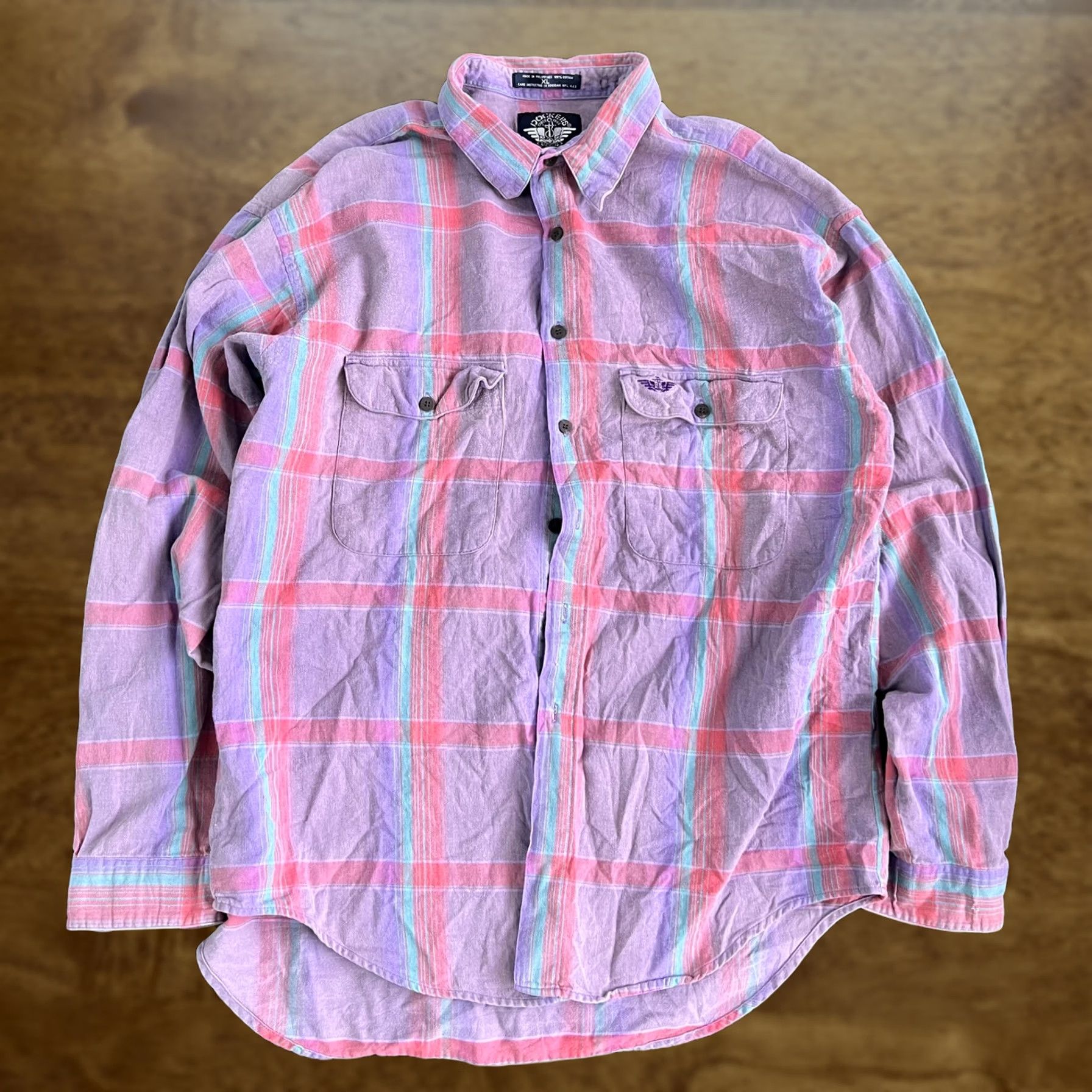 Dockers VINTAGE Dockers Shirt Mens XL Flannel Plaid Button-Up Long Sleeve Casual Size US XL / EU 56 / 4 - 1 Thumbnail