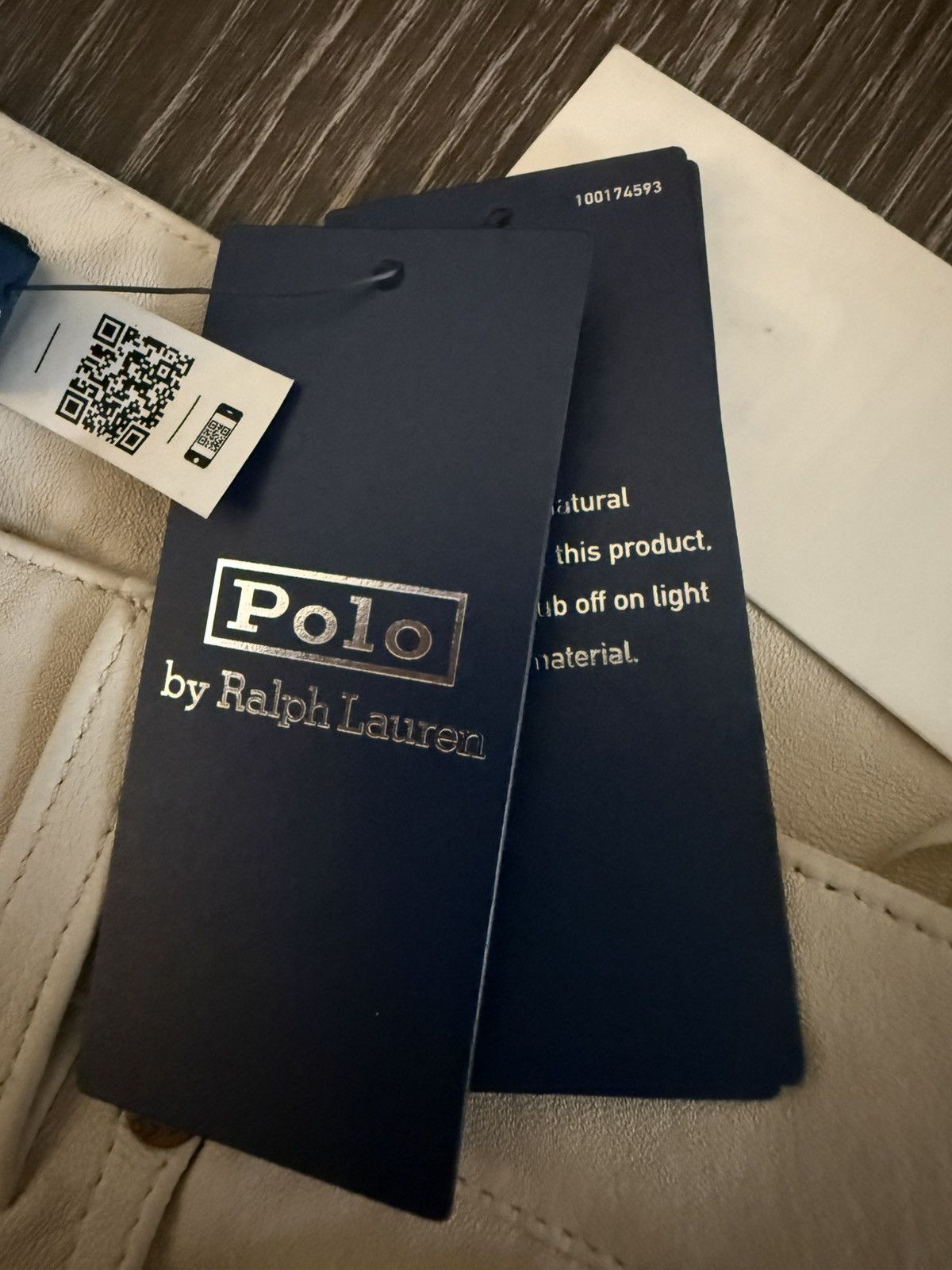 Polo Ralph Lauren NWT Lamb Skin White Leather pants Size 27" / US 4 / IT 40 - 10 Thumbnail