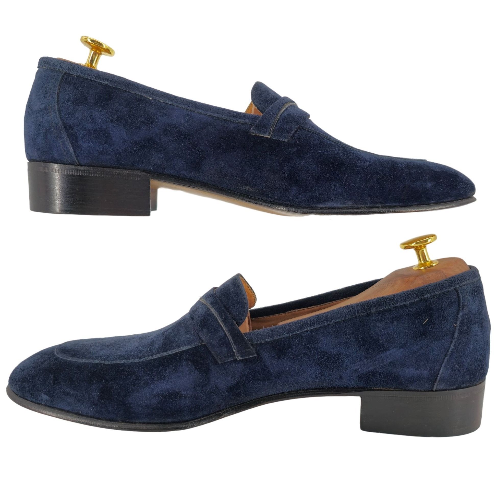 Pierre Cardin NEW Vintage Pierre Cardin Paris Navy Blue Suede Loafer 10 Size US 10 / EU 43 - 7 Thumbnail