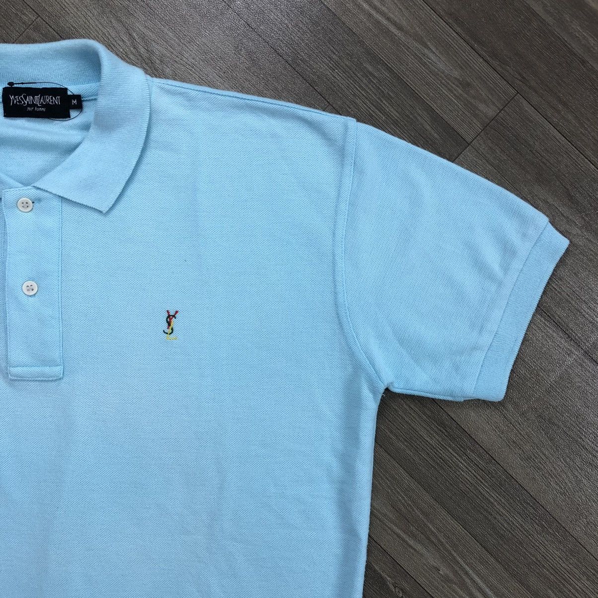 Vintage × Yves Saint Laurent 1990s Yves Saint Laurent Pure Homme YSL Iconic Polo Shirt Size US M / EU 48-50 / 2 - 3 Thumbnail