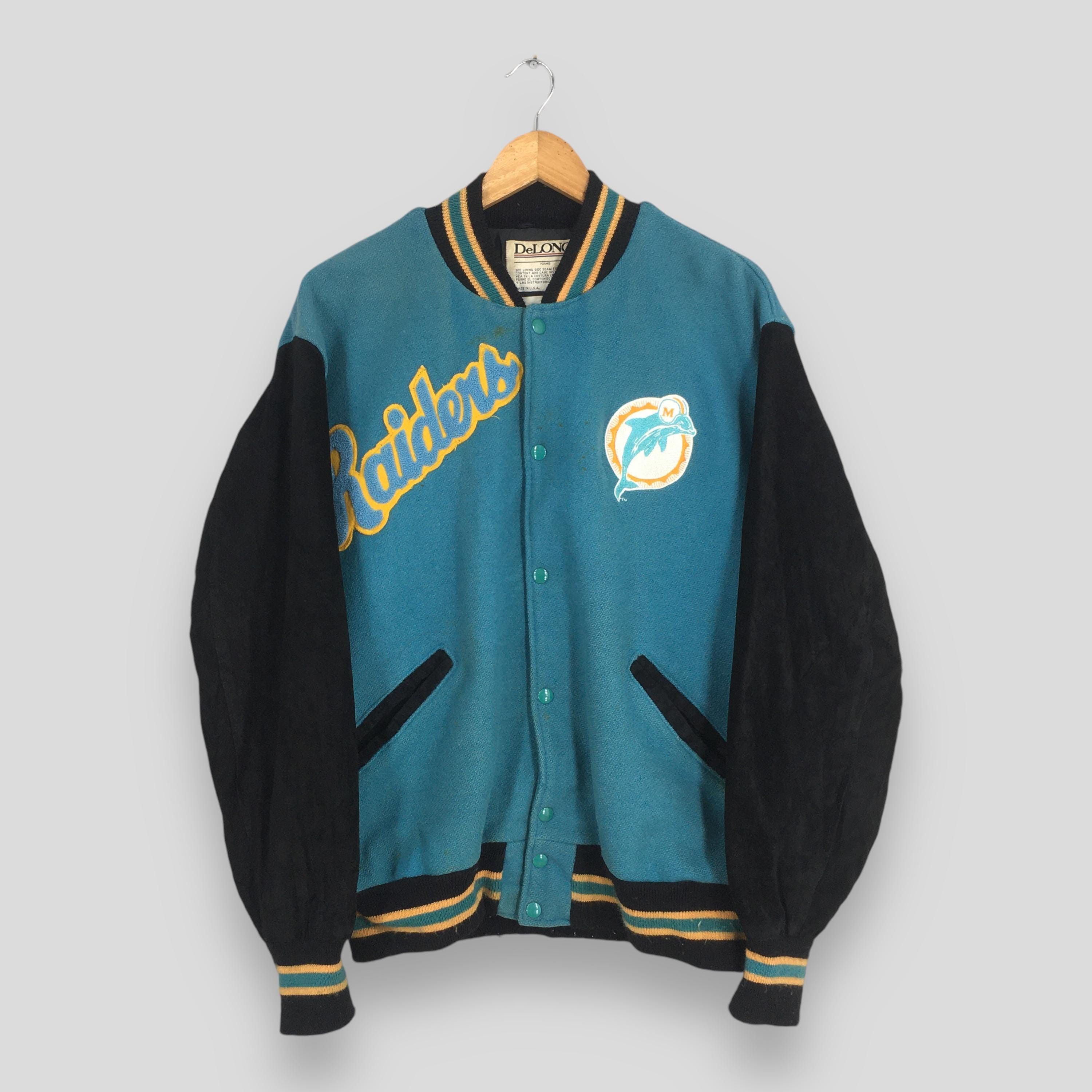 NFL Vintage 90s Miami Dolphins NFL Varsity Jacket XLarge Size US XL / EU 56 / 4 - 1 Thumbnail