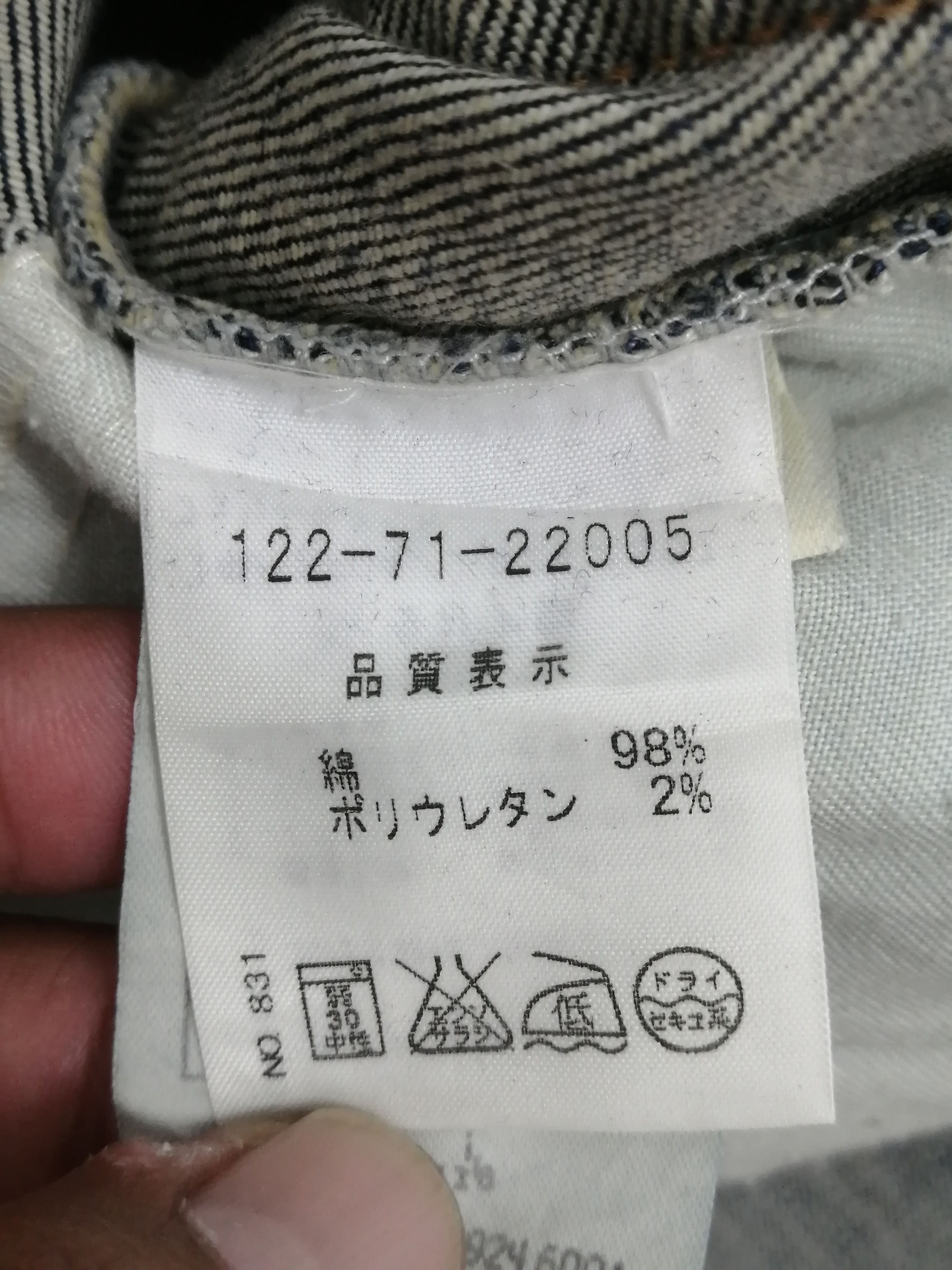 Iceberg Rare Vtg ICEBERG with diamond patch & flower embroidered Size US 28 / EU 44 - 18 Thumbnail