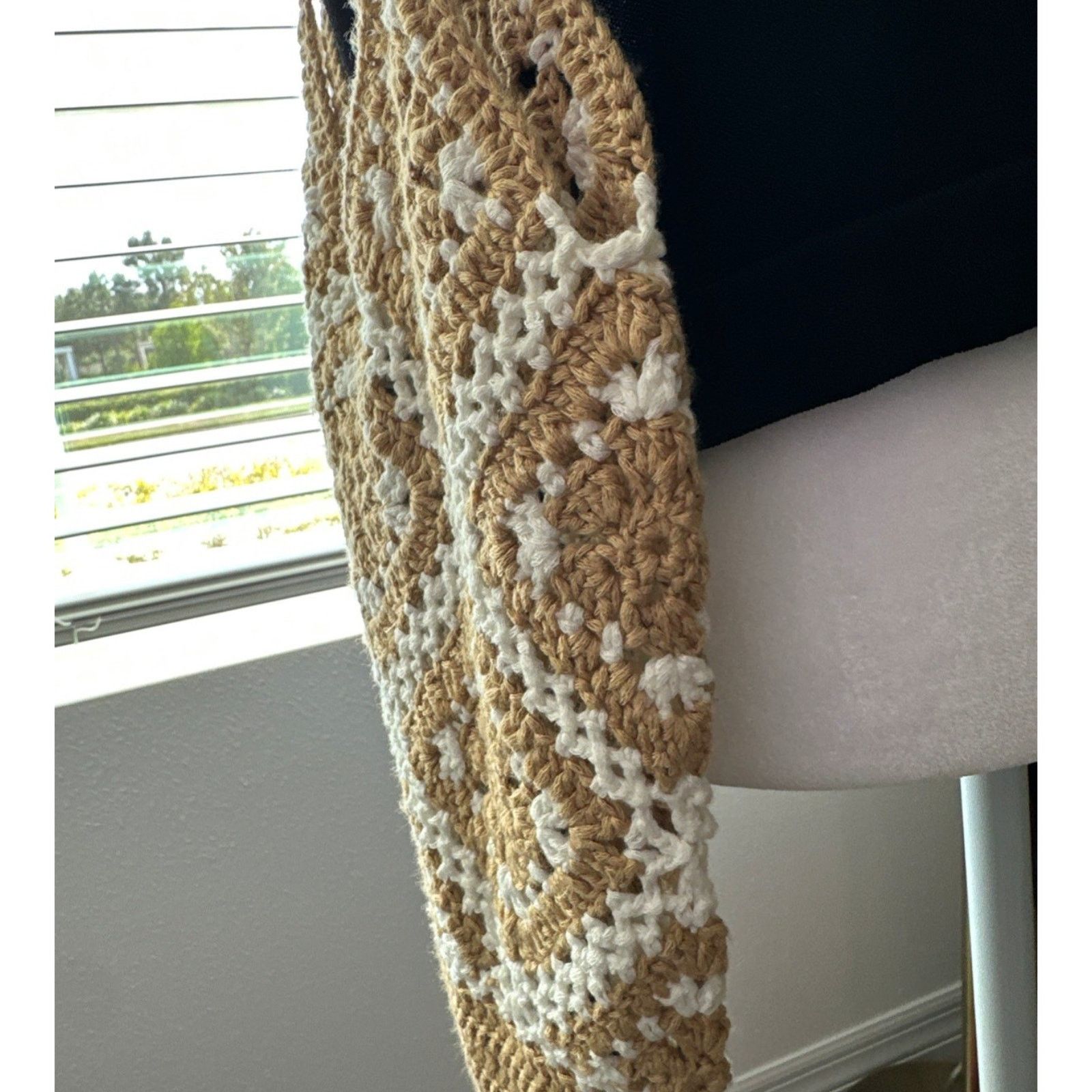 Other Urban Originals Mini Sunflower Crochet Tote bag - Sand $79 Size ONE SIZE - 3 Thumbnail