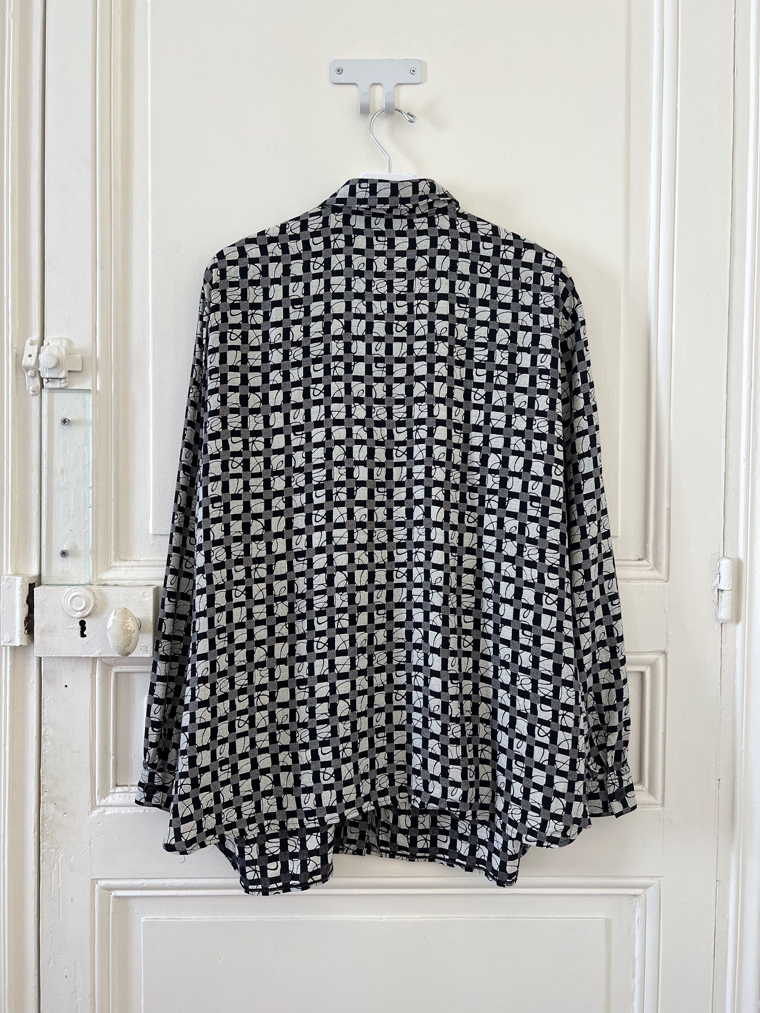 Vintage Checkered Pattern Shirt Size US M / EU 48-50 / 2 - 2 Thumbnail