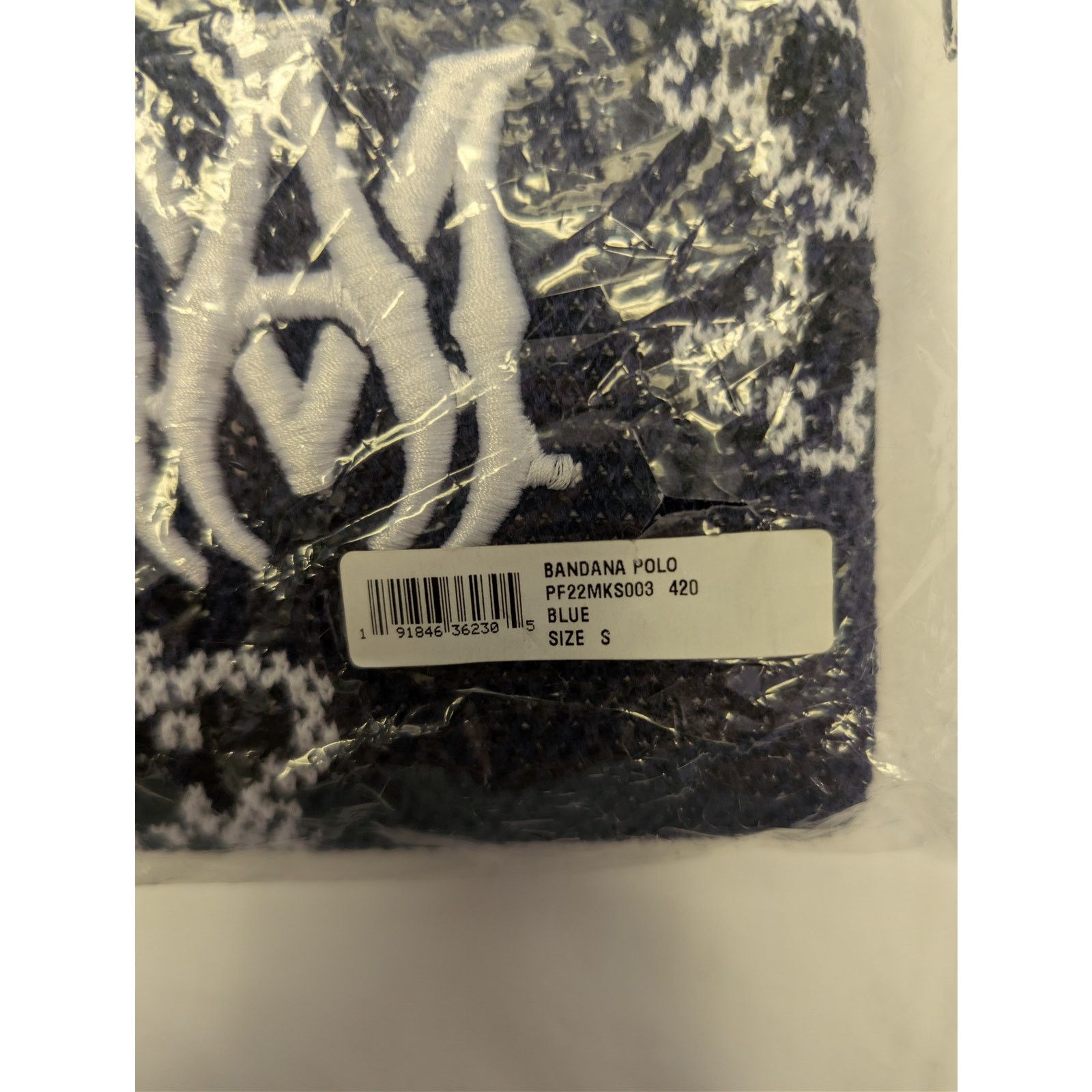 Amiri o1rshd1 Bandana Polo Shirt in Blue Size US S / EU 44-46 / 1 - 20 Thumbnail
