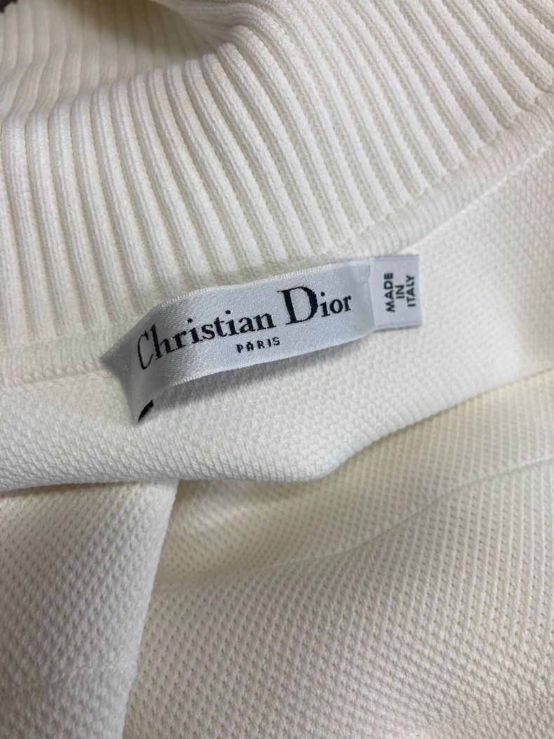 Dior Dior Sleeveless little bee white zipper lapel pleated dres Size XS / US 0-2 / IT 36-38 - 4 Thumbnail