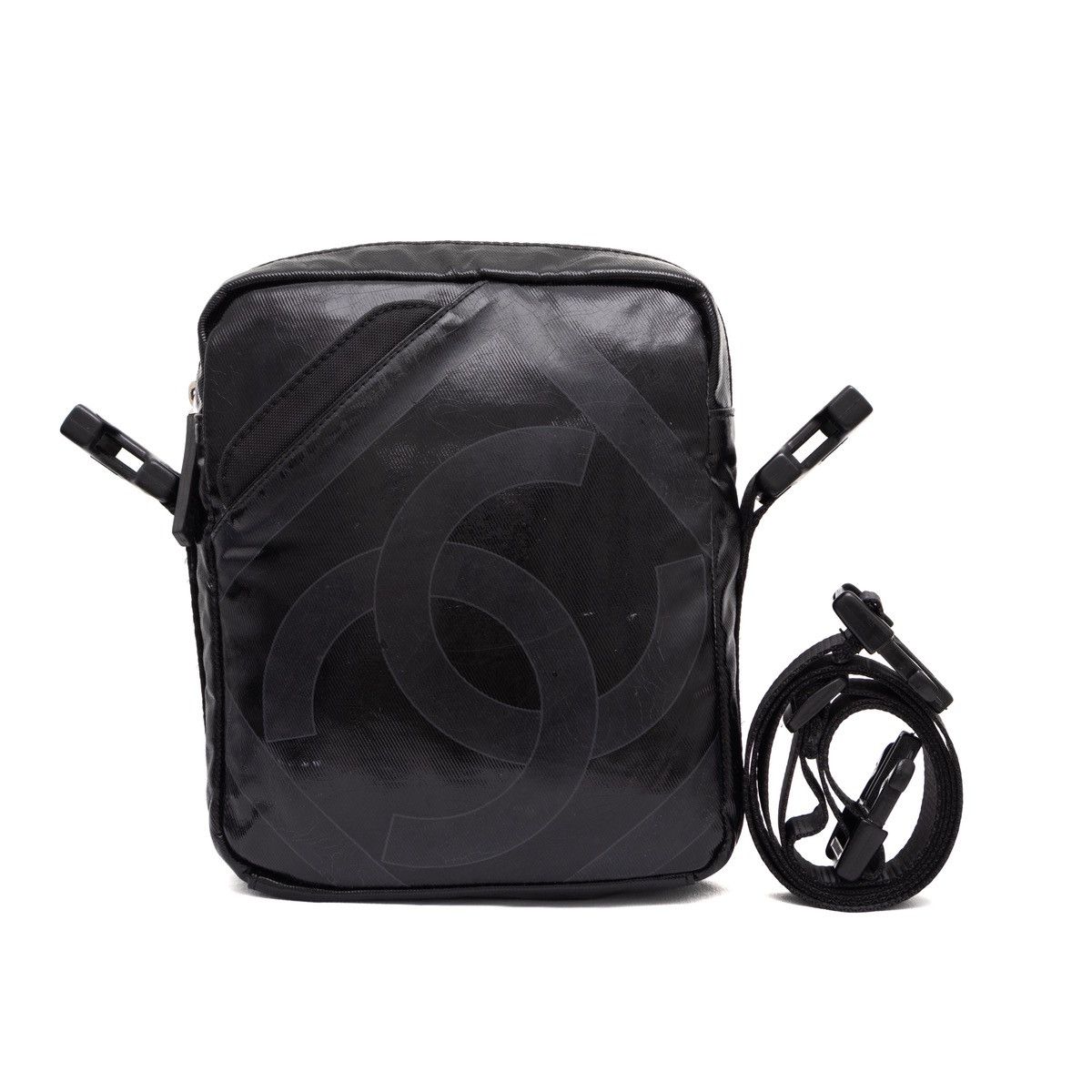 Chanel CHANEL 2006/08 Black Sport Line CC Logo Crossbody Bag RARE Size ONE SIZE - 9 Thumbnail