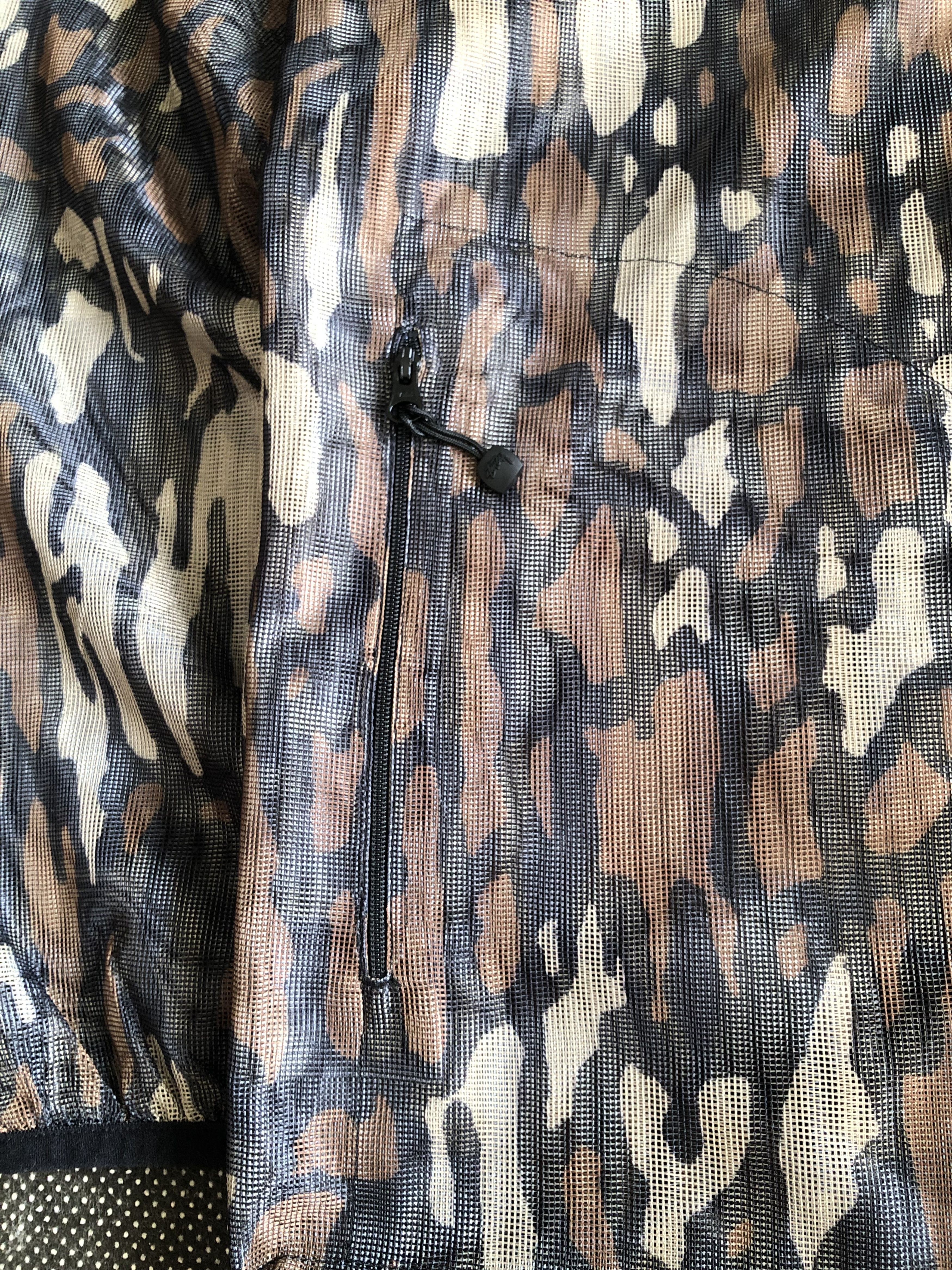 Stussy RARE🔥SS19 TREE BARK CAMO POLY-MESH 1/2 ZIP PULLOVER Size US XL / EU 56 / 4 - 12 Thumbnail