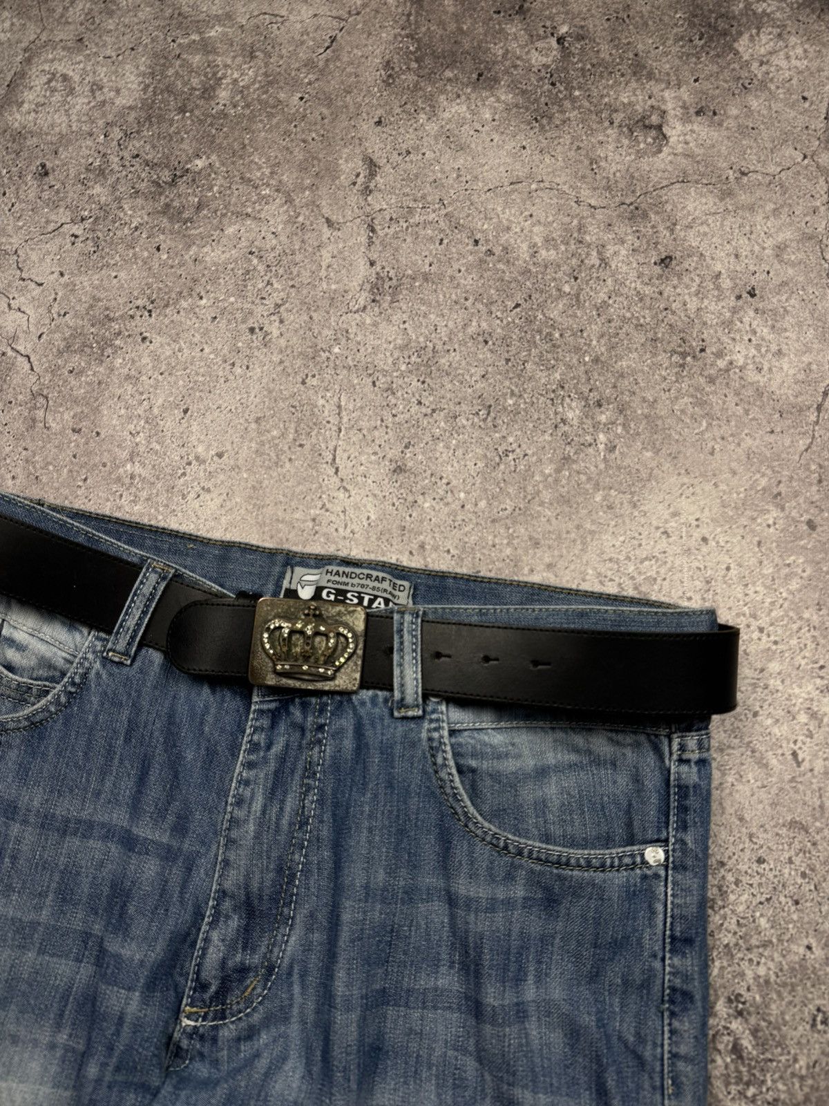 Japanese Brand 00’s NUMBER NINE CROWN JAPAN GLAMOUR Y2K BELT VINTAGE RARE Size ONE SIZE - 2 Thumbnail