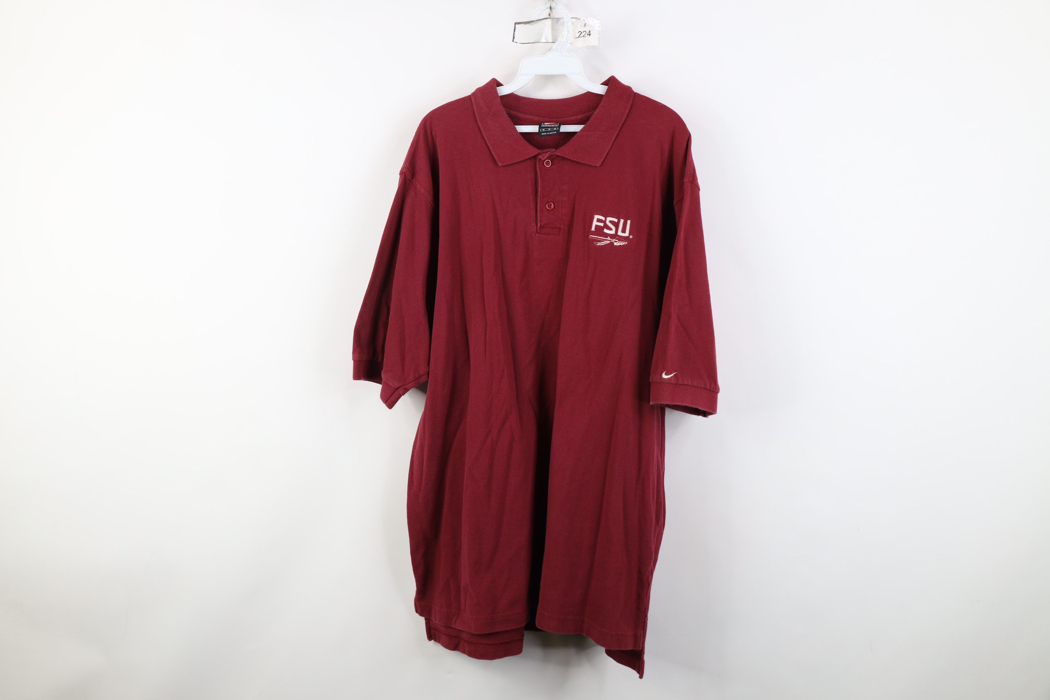 Nike Vintage Nike Florida State University Collared Polo Shirt Size US M / EU 48-50 / 2 - 1 Thumbnail