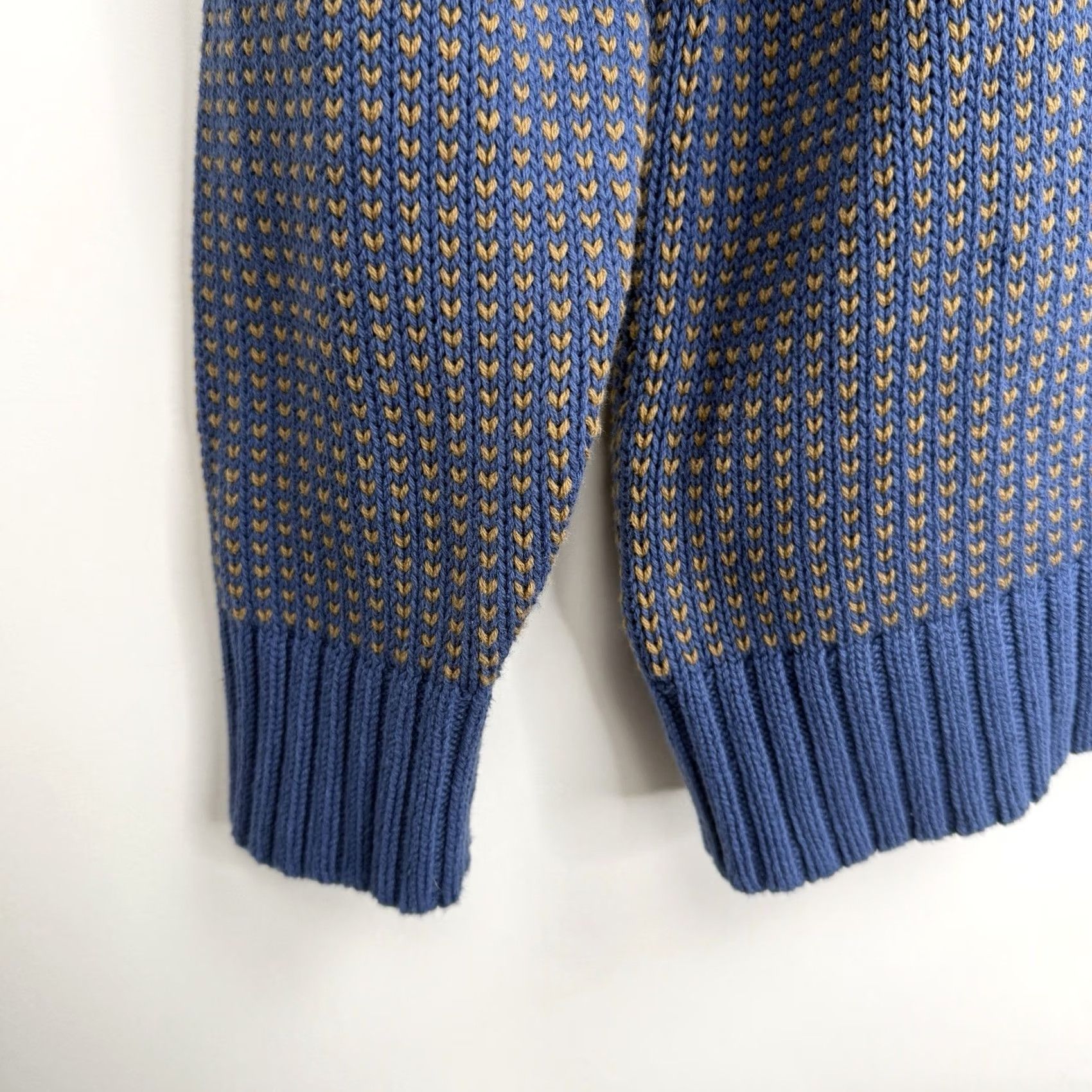 Vintage L.L. Bean Signature Sweater Mens Large Tight Knit Blue Stretch Organic Cotton Pullover Crew Neck Long Sleeve Knit Regular Fit Casual Vintage: No Size US L / EU 52-54 / 3 - 4 Thumbnail