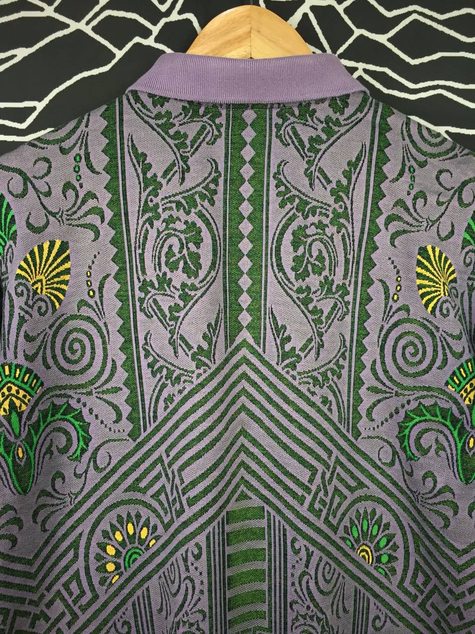 Mizuno Vtg Mizuno All Over Print Patterned Polo Tee Size US L / EU 52-54 / 3 - 6 Thumbnail