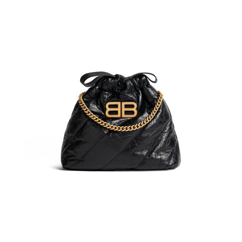 Balenciaga o1la1rc1a0126 Size: OS / Crush XS Tote Bag Quilted in Black Size ONE SIZE - 5 Thumbnail