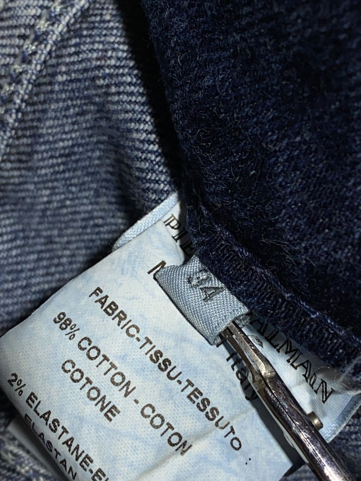 Pierre Balmain 🔥 PIERRE BALMAIN MOTO BIKER DENIM Y2K RARE DISTRESSED JEANS Size US 34 / EU 50 - 19 Thumbnail