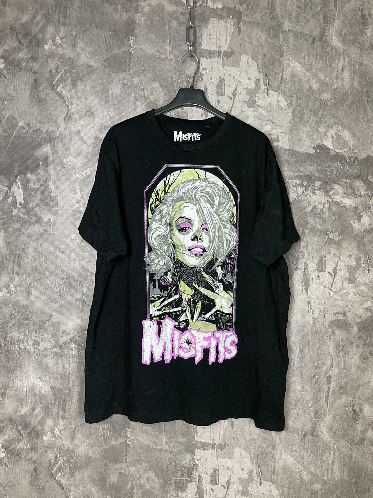 Band Tees × Misfits × Vintage Vintage Misfits Sexy Girl Logo Y2K Metal Band T-shirt Size US XXL / EU 58 / 5 - 1 Thumbnail