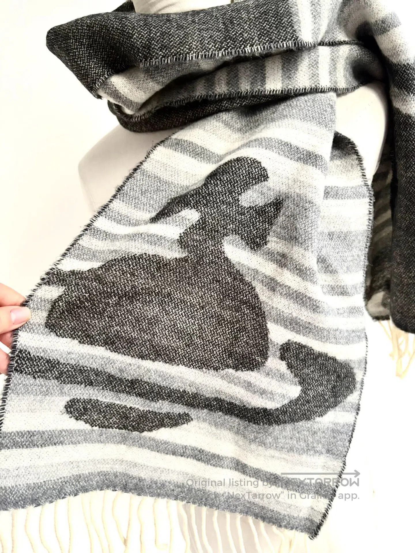 Vivienne Westwood vivienne westwood gray striped saturn scarf. Size ONE SIZE - 3 Thumbnail
