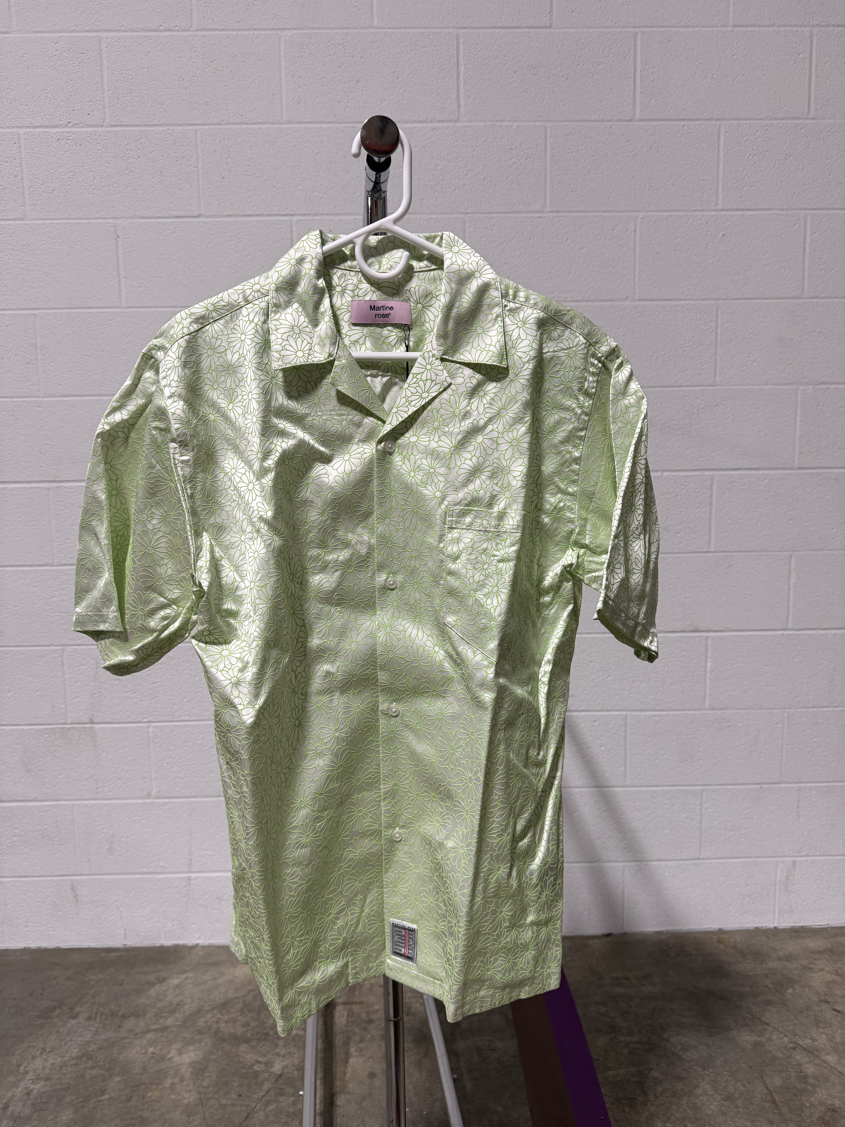 Martine Rose Martine Rose Hawaiian Shirt 'Green Floral' Size US M / EU 48-50 / 2 - 1 Thumbnail