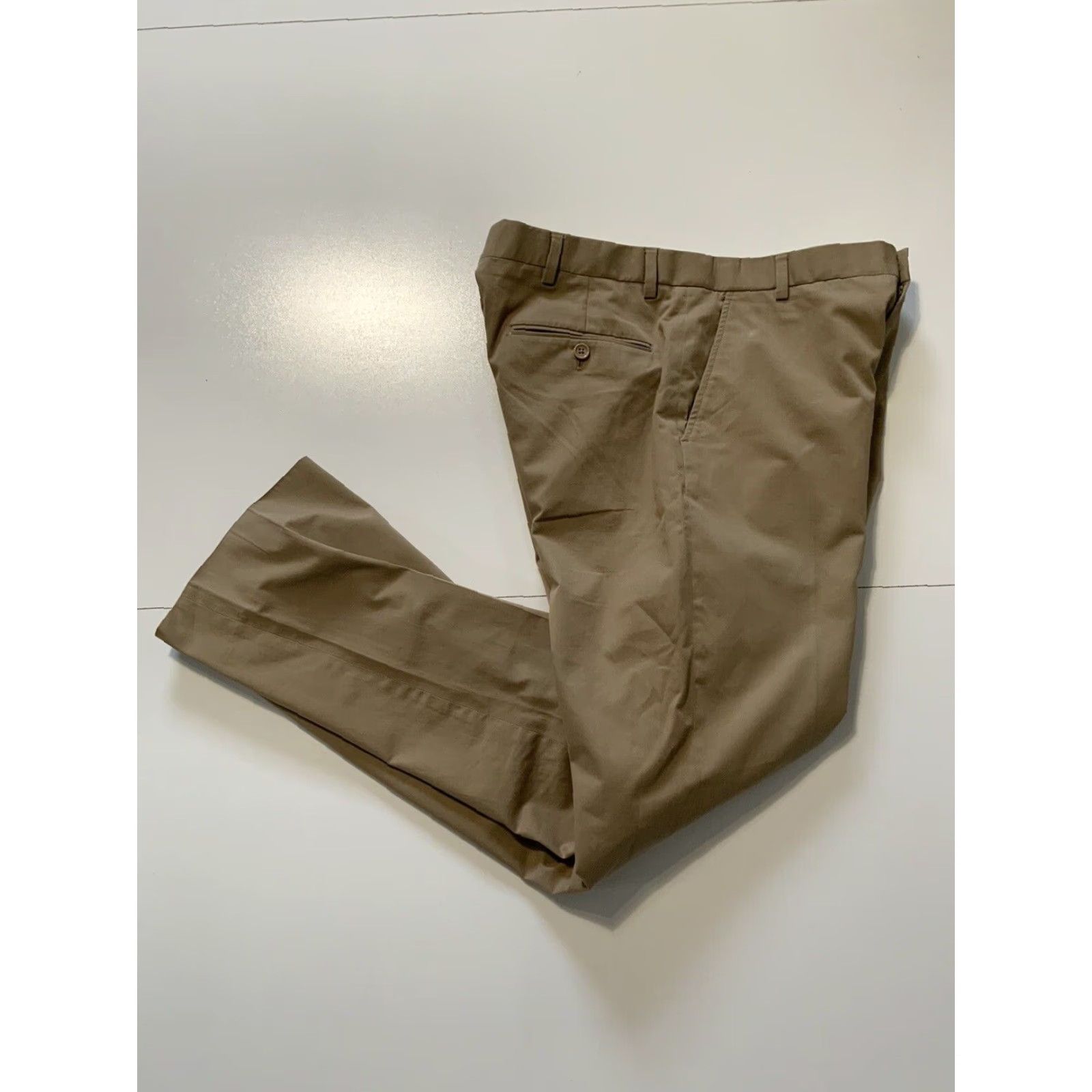 Ralph Lauren Ralph Lauren Black Label Khaki Golf Flat Front Casual Mens Pants Sz. 35 Beige 32in Inseam 35 Waist Flat Front Khakis Mens Pants Size US 35 - 2 Thumbnail