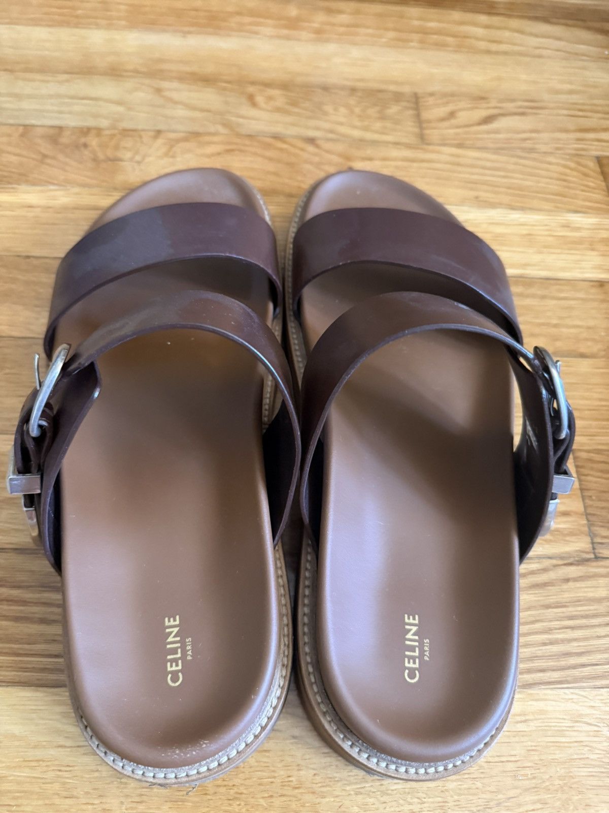 Celine Celine leather slipper Size US 11 / EU 44 - 1 Thumbnail