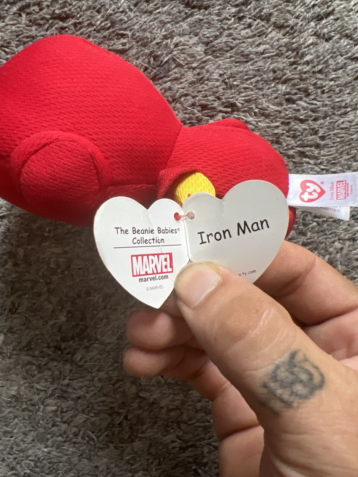 Marvel Comics 2020 Marvel Ty Iron Man Beanie Baby Size ONE SIZE - 4 Thumbnail