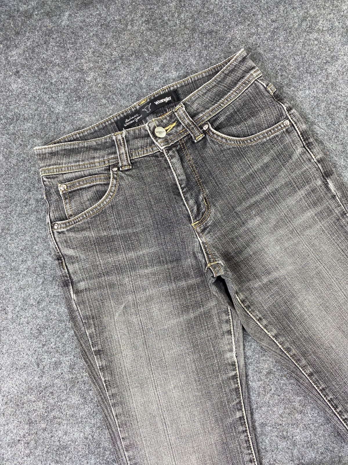 Jean × Vintage × Wrangler Vintage Wrangle Grey Wash Flare Jeans - J985 Size 26" / US 2 / IT 38 - 13 Thumbnail
