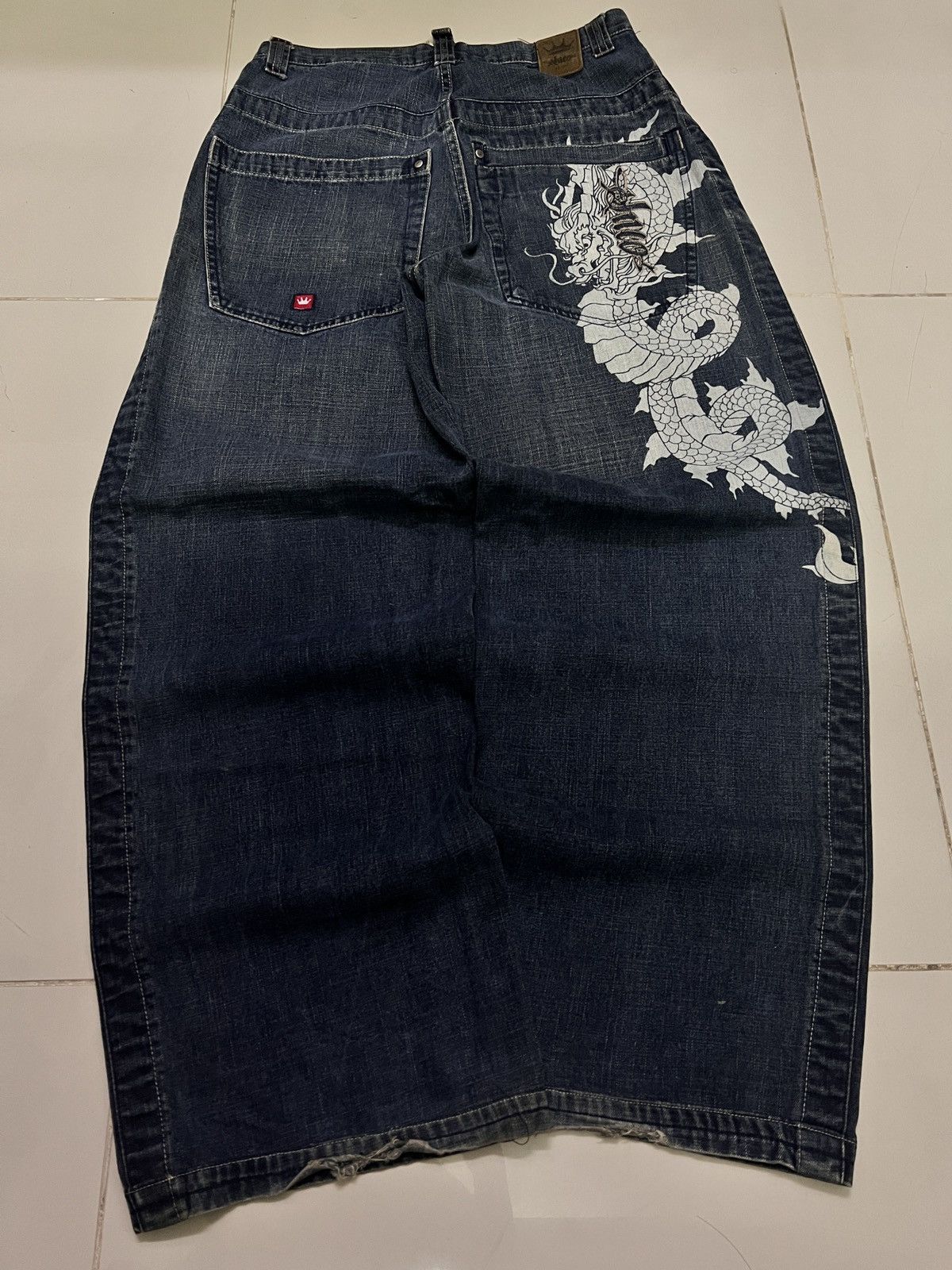 JNCO Vintage JNCO Dragon Baggy Jeans Size US 32 / EU 48 - 4 Thumbnail