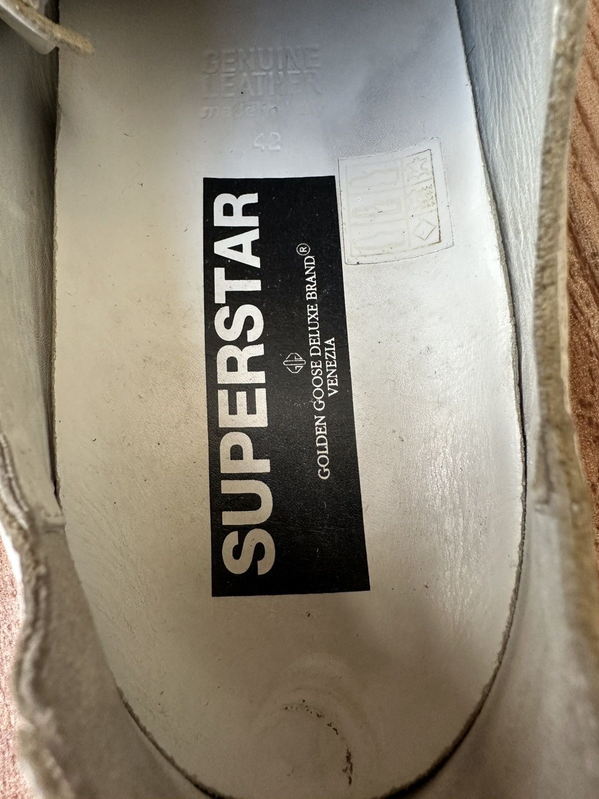Golden Goose Golden Goose GGDB Superstar White Leather Lowtop Sneaks Size US 9 / EU 42 - 17 Thumbnail