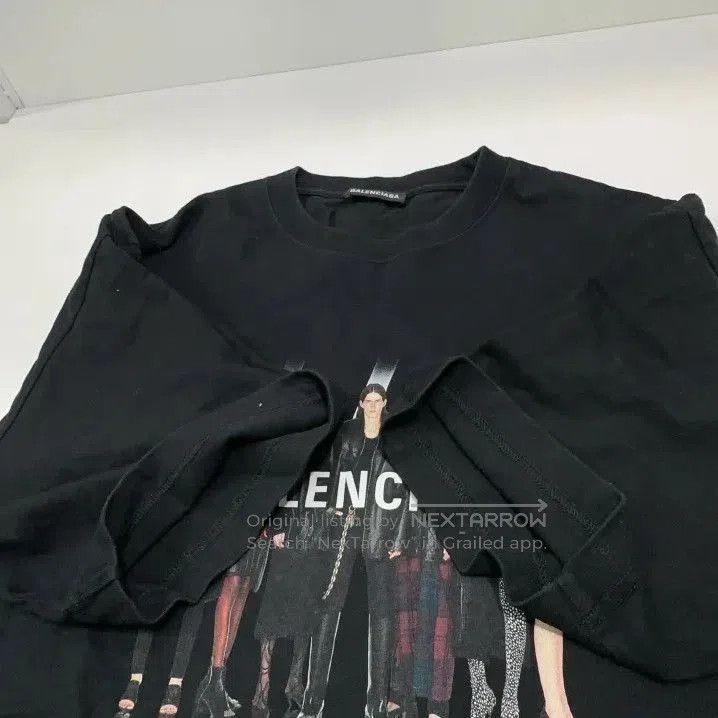 Balenciaga Balenciaga Vintage Logo Print Black Short Sleeve T. Size US M / EU 48-50 / 2 - 6 Thumbnail
