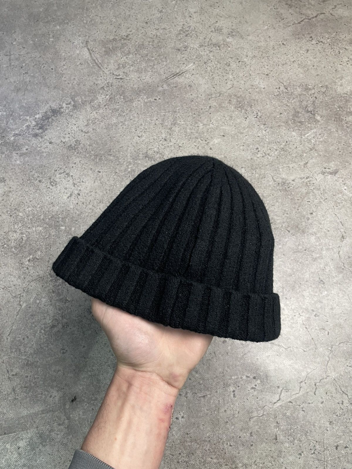 Moncler Moncler Wool Beanie Hat Black – Men’s Winter Knit Logo Hat Size ONE SIZE - 3 Thumbnail