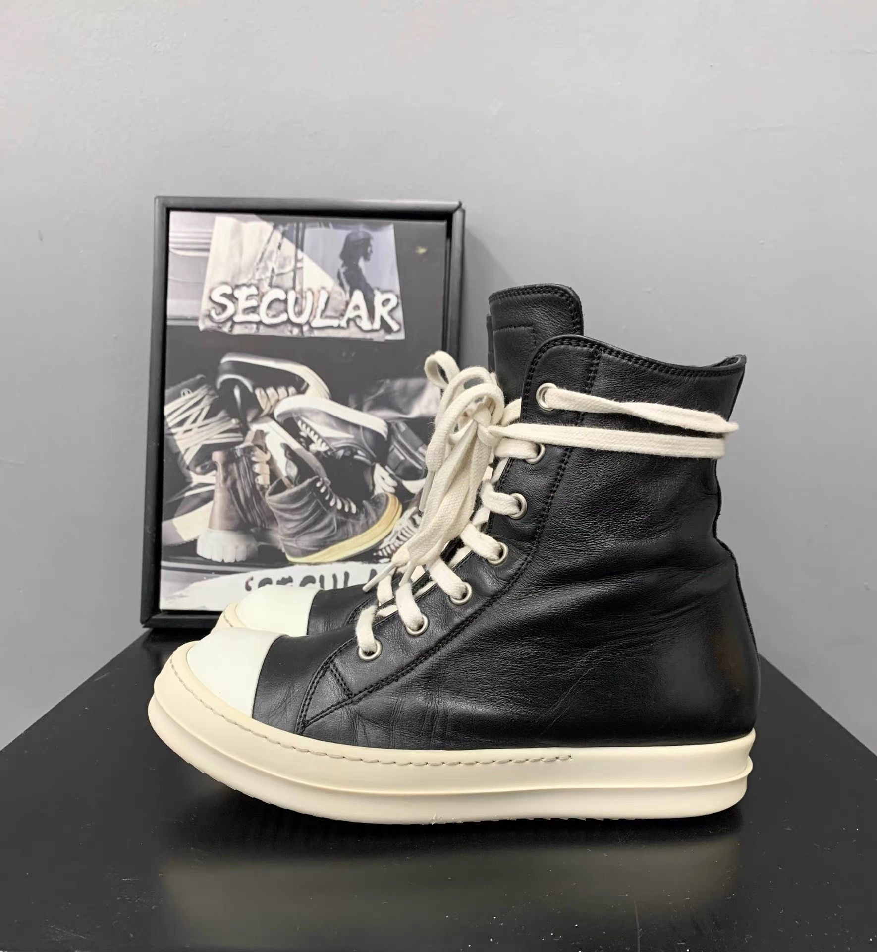 Rick Owens Rick Owens Mainline Leather High-Top Big Converse K34 Size US 6 / IT 36 - 3 Thumbnail