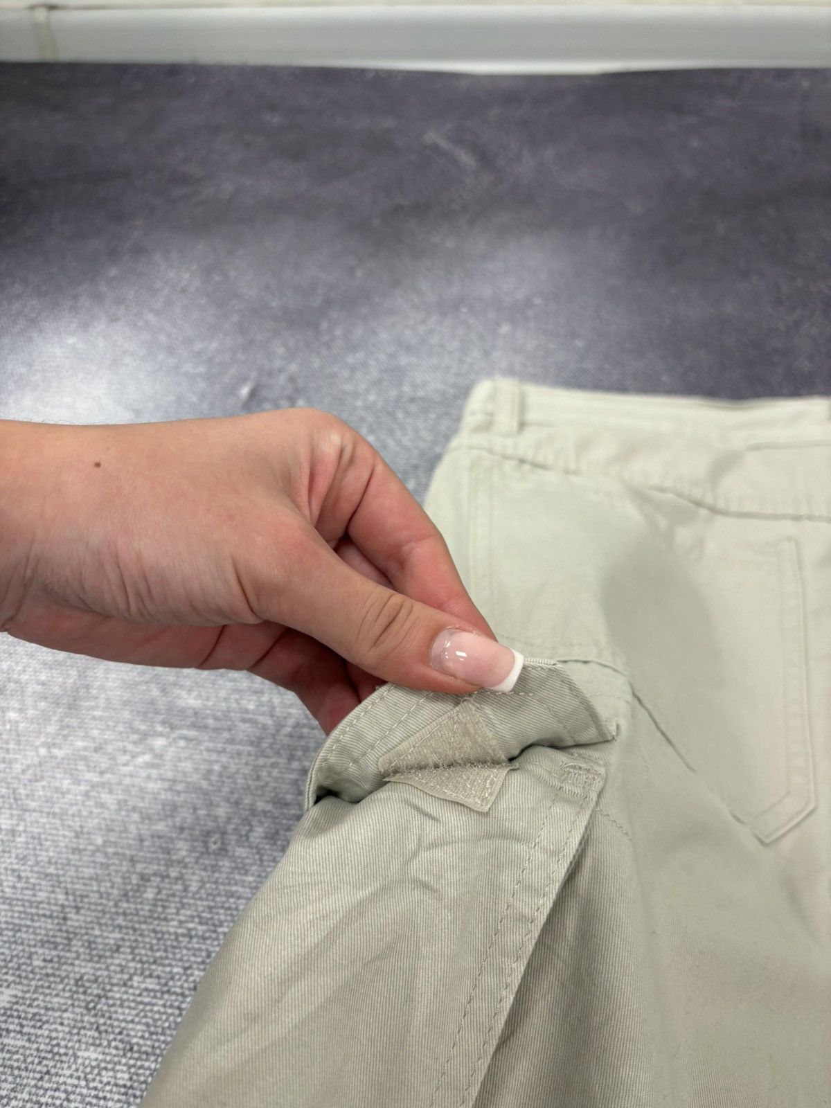 Vintage Vintage Wrangler Y2K Utility Hype USA Beige Cargo Shorts Size US 32 / EU 48 - 13 Thumbnail