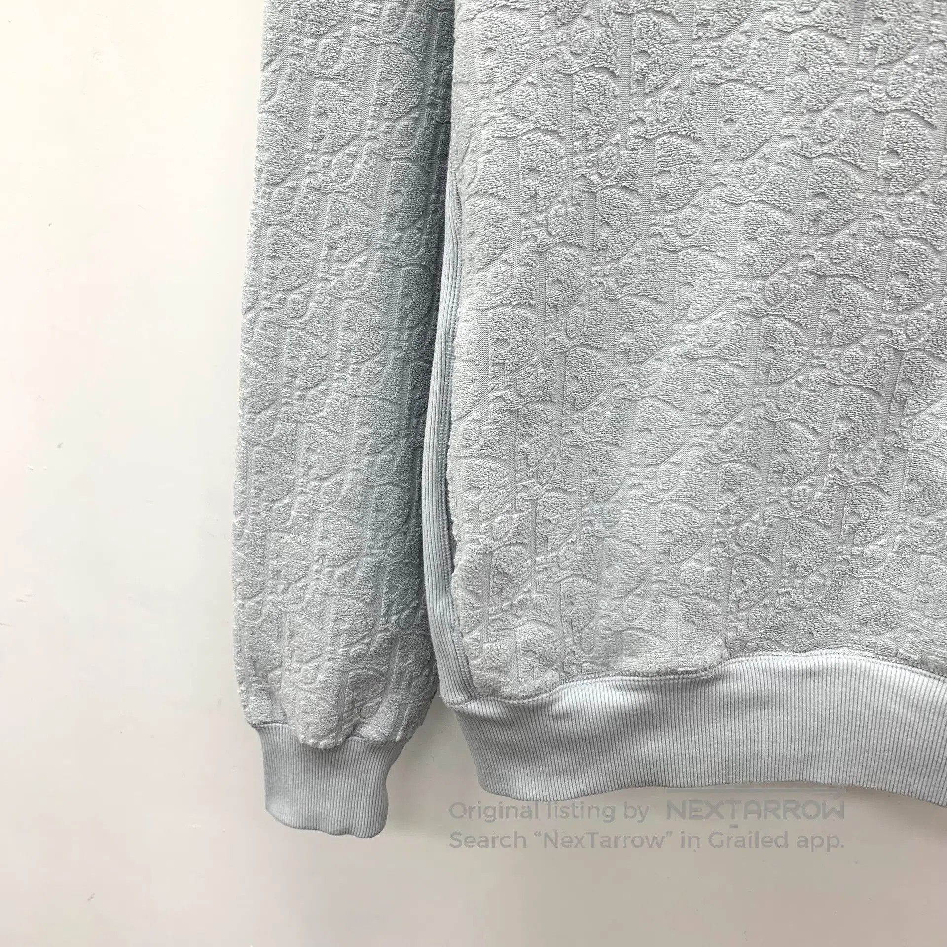 Dior Dior Light Blue Logo Monogram Printed Cotton Hooded Drawst Size US M / EU 48-50 / 2 - 4 Thumbnail