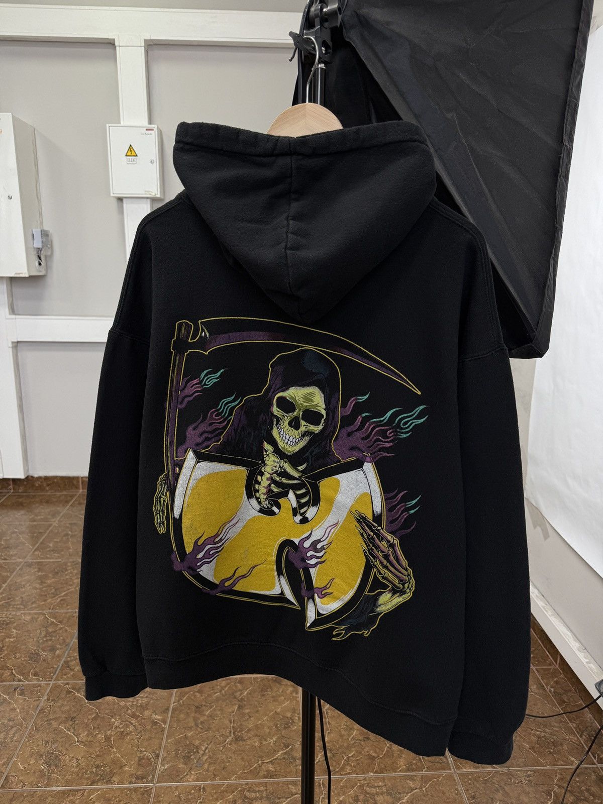 Wu-Tang Clan 🇺🇸💀 Y2K Wu Tang Clan Grim Reaper Hoodie Hip Hop Rap Skull Size US L / EU 52-54 / 3 - 1 Thumbnail