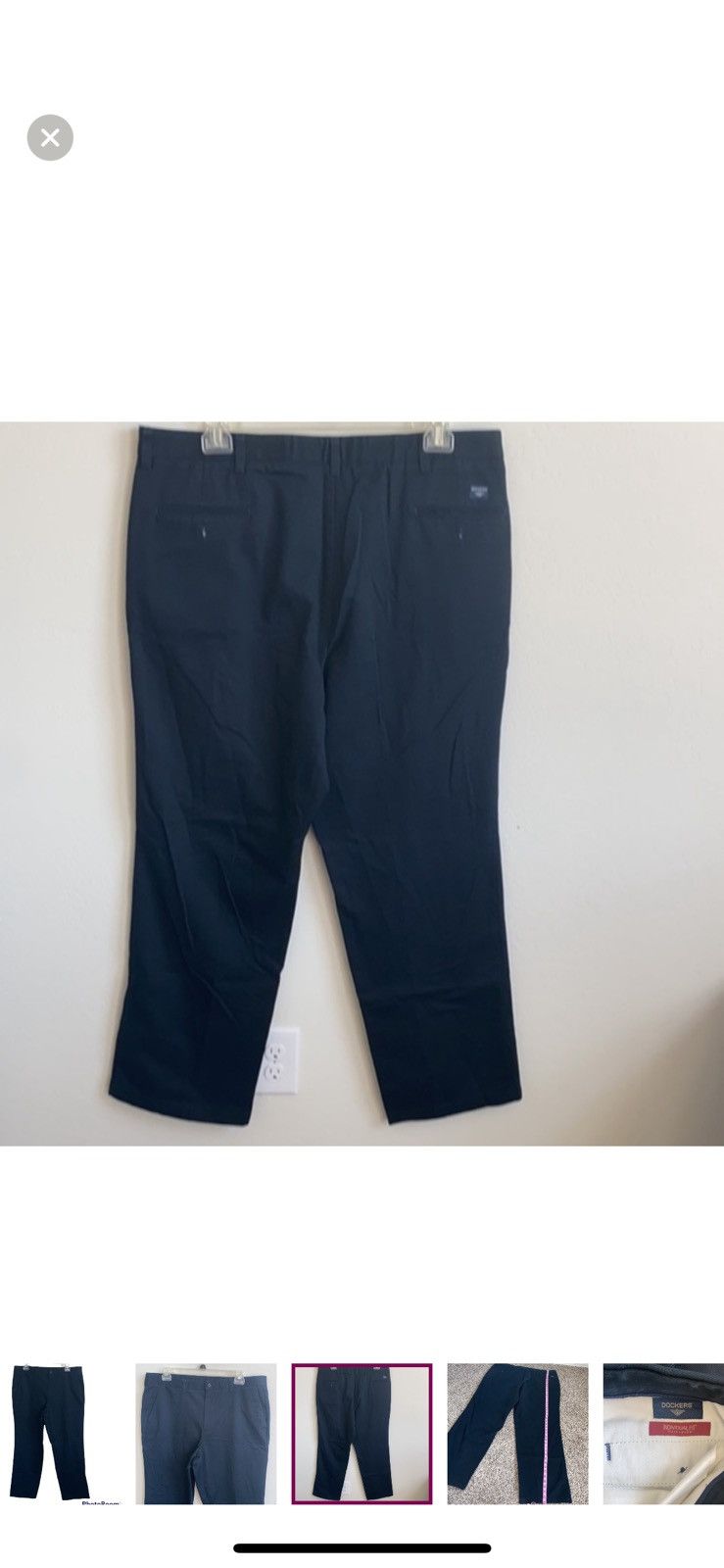 Dockers Dockers flat front black slacks size 42 Size US 42 / EU 58 - 3 Thumbnail