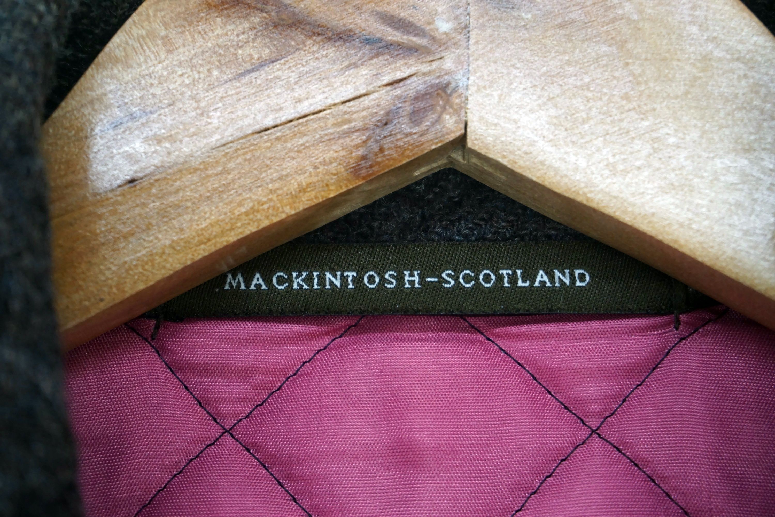 Mackintosh Quilted Lining Wool Jacket Long Coat Made in Scotland Size XS / US 0-2 / IT 36-38 - 5 Thumbnail