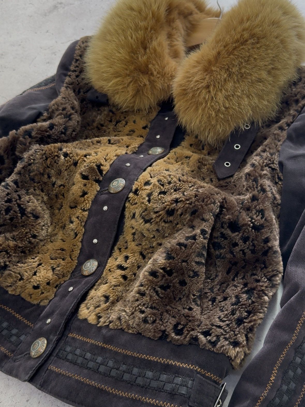 Junya Watanabe Vintage 90S Leopard Fur Jacket Size US S / EU 44-46 / 1 - 3 Thumbnail