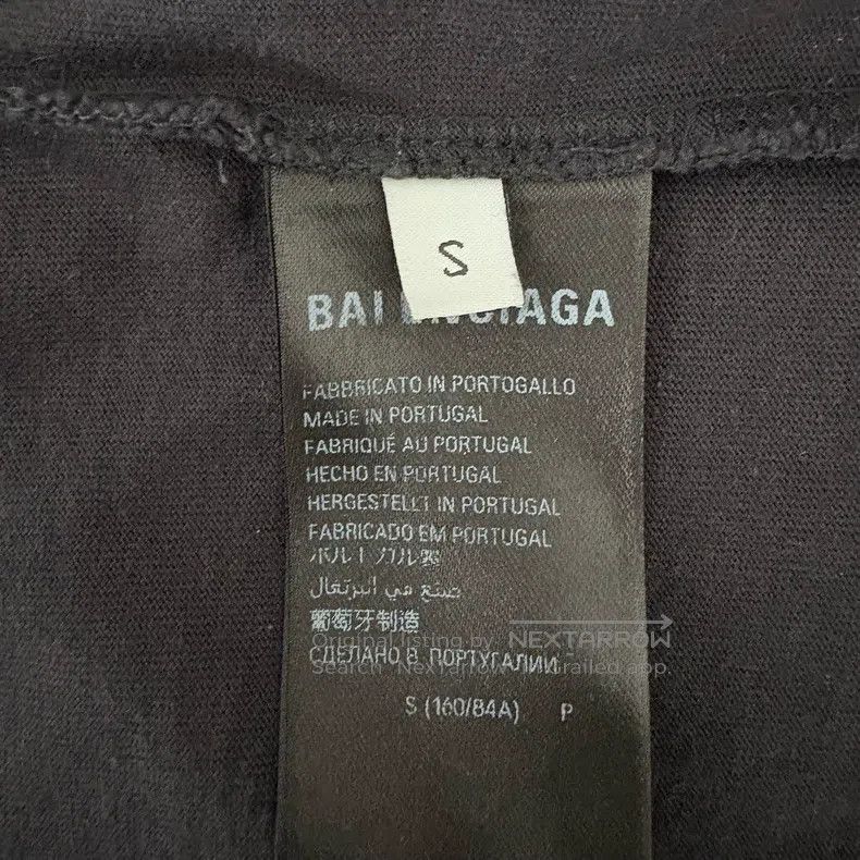 Balenciaga Balenciaga Reflective Back Logo Letter Printed Short Sleev Size US S / EU 44-46 / 1 - 5 Thumbnail