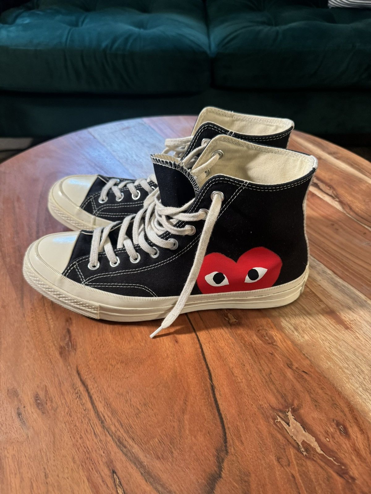 Comme des Garcons PLAY × Converse Converse Chuck 70 x Comme Des Garçons PLAY in Black Size US 9 / EU 42 - 1 Thumbnail