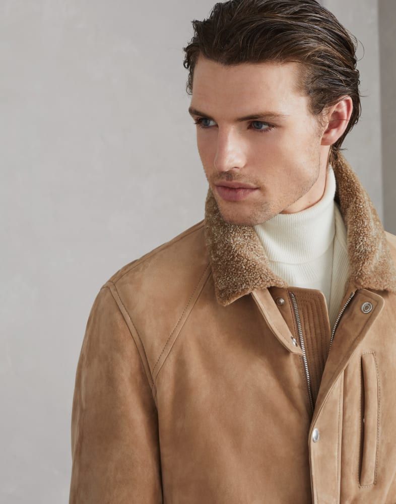Brunello Cucinelli o1w1db10825 Fur Jacket in Brown Size US M / EU 48-50 / 2 - 2 Thumbnail